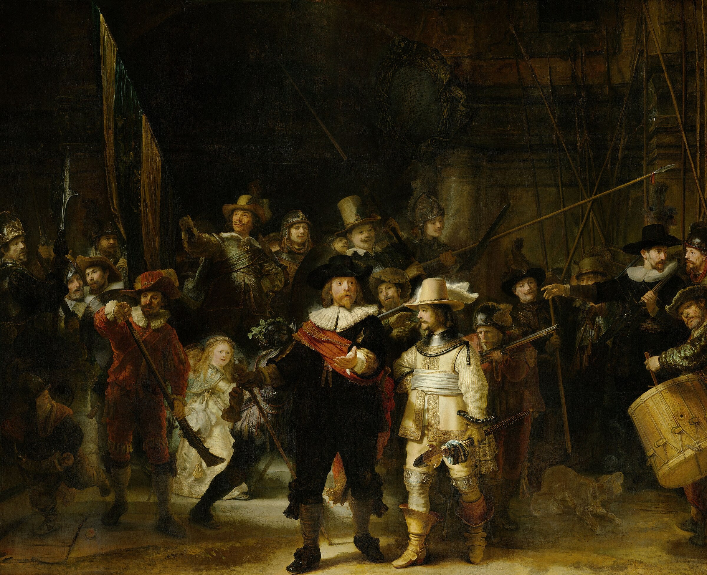 Rembrandt van Rijn, The Night Watch, 1642. Oil on canvas. Rijksmuseum, Amsterdam.