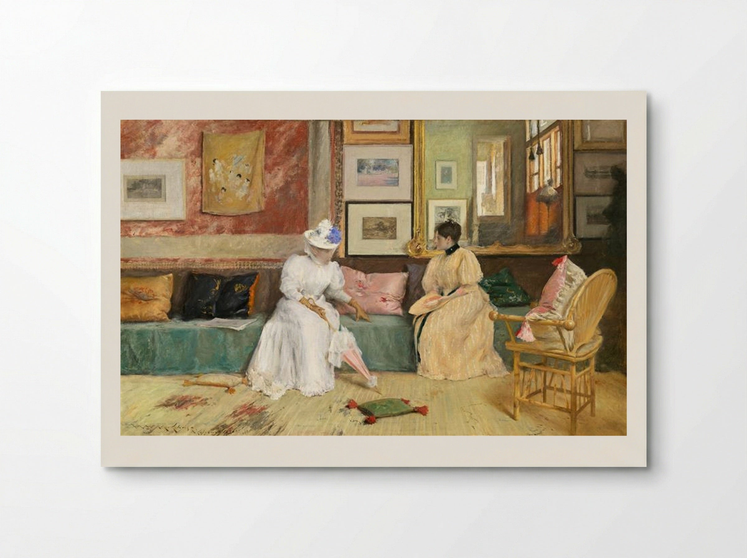 A Friendly Call - William Merritt Chase - Poster
