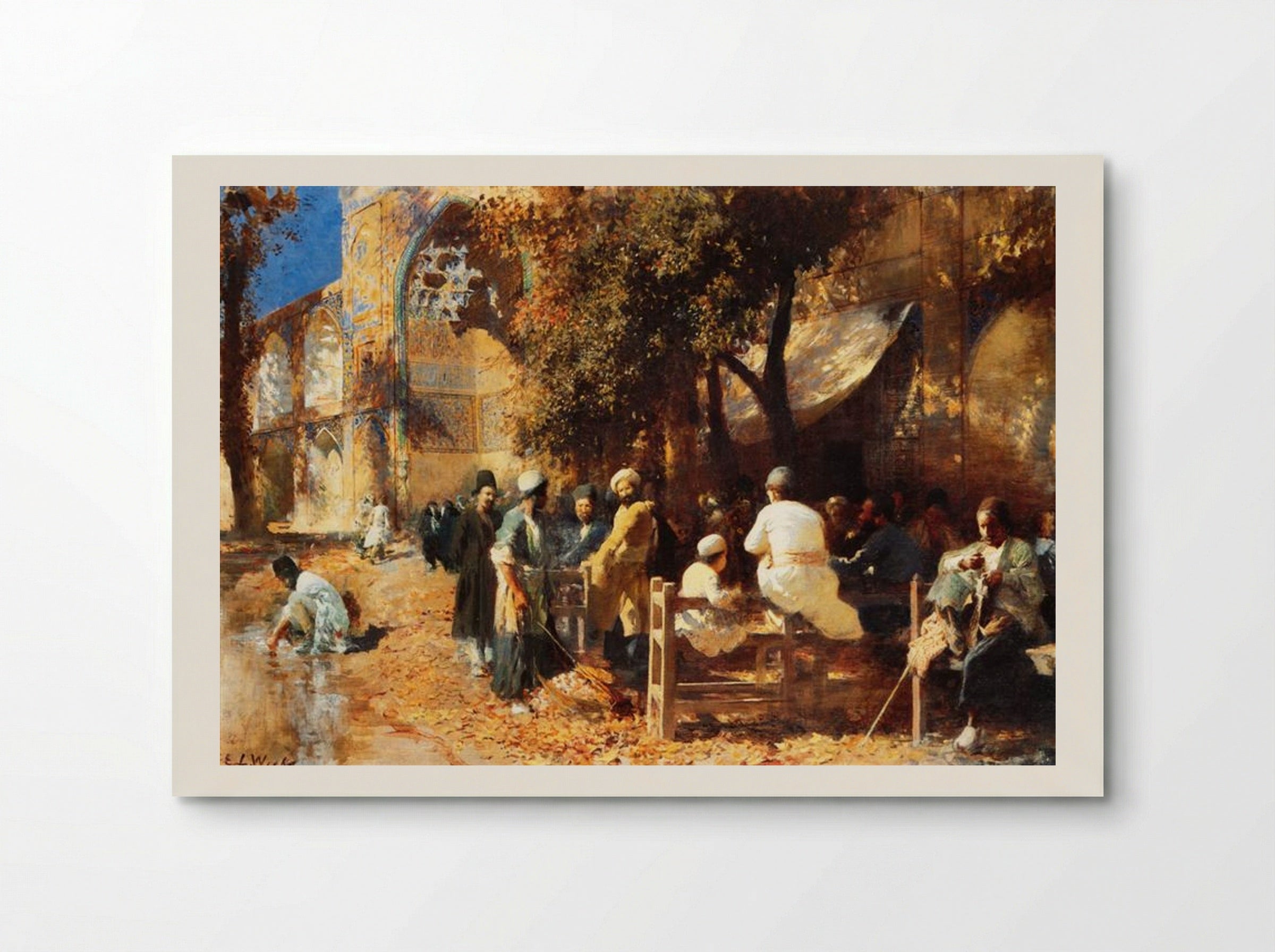 A Persian Cafe - Edwin Lord Weeks - Poster