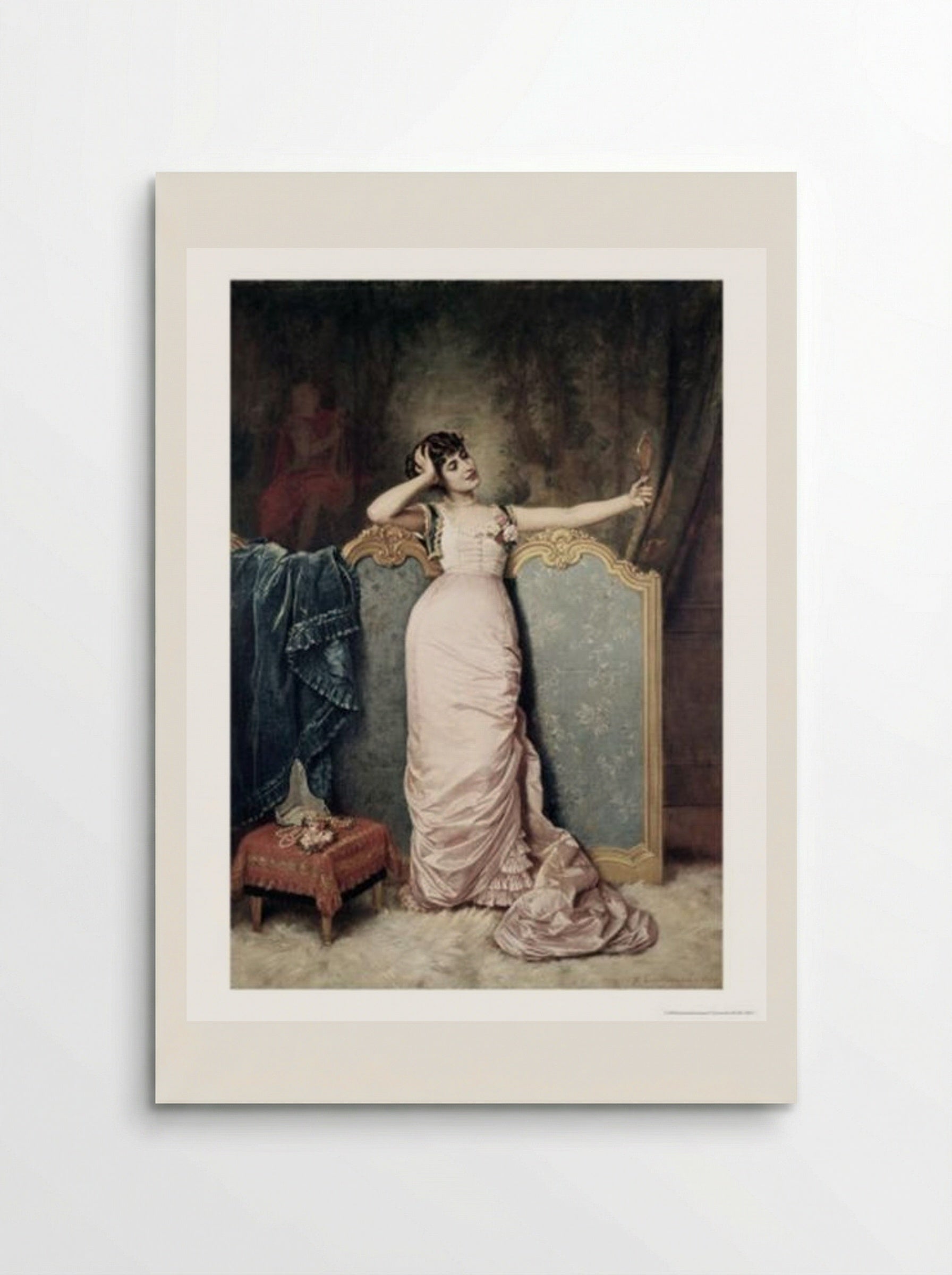 Admiring Herself - Auguste Toulmouche - Poster