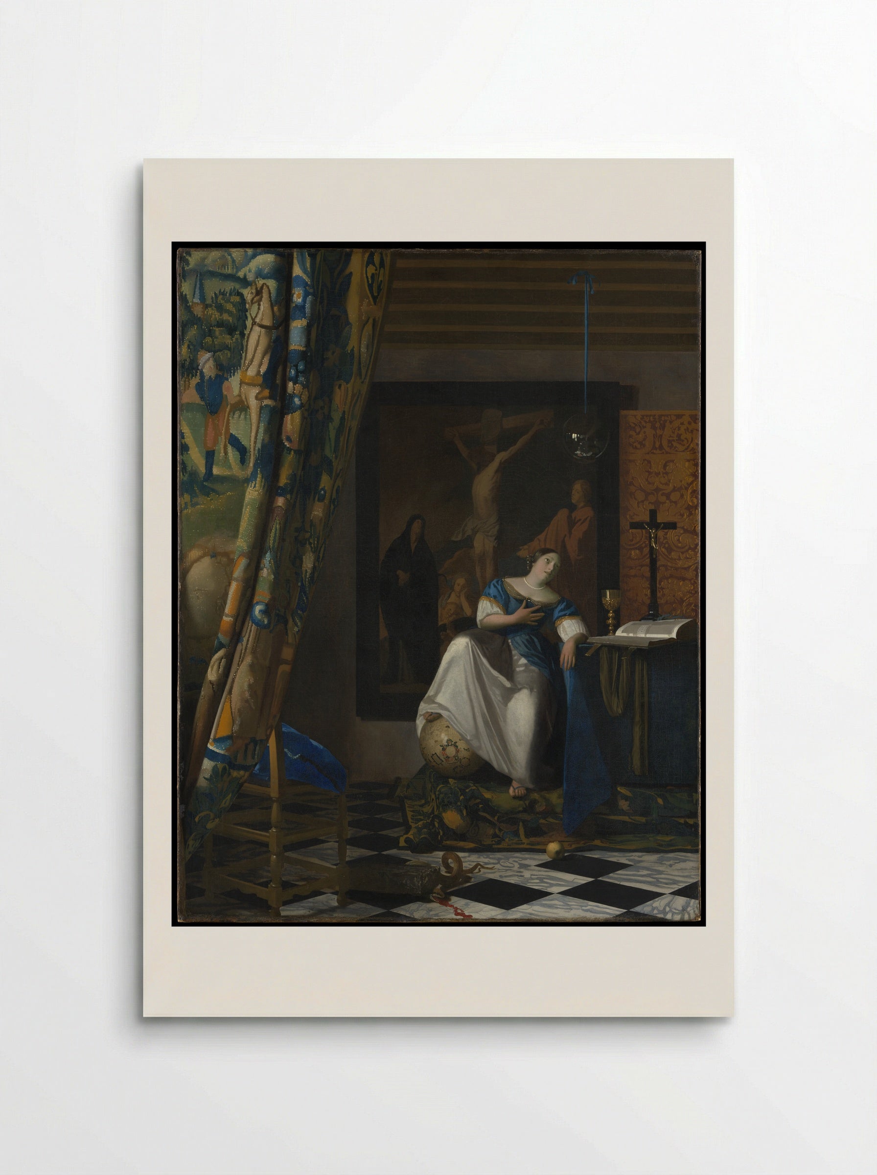 Allegory of the Catholic Faith - Johannes Vermeer - Poster