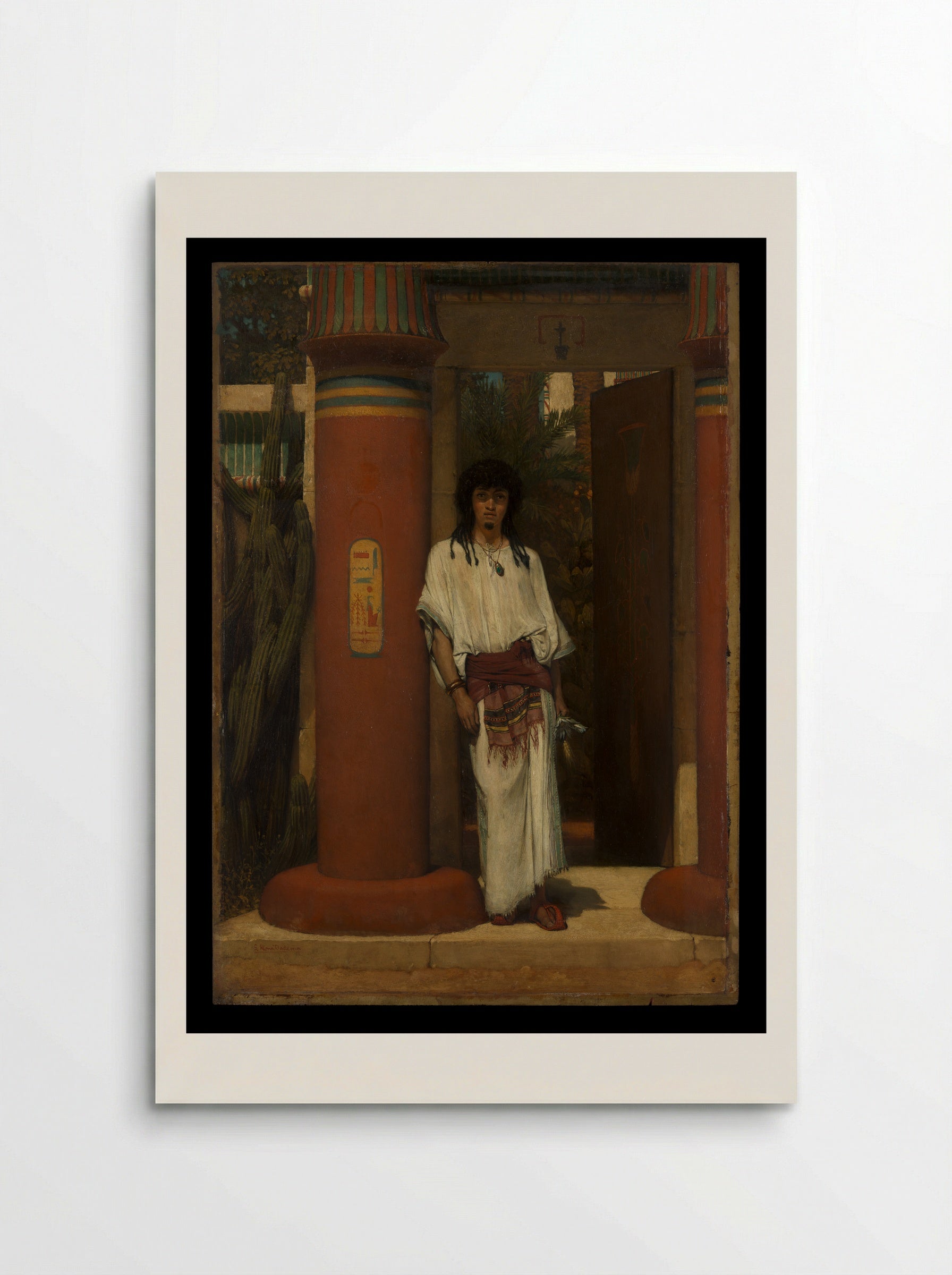 An Egyptian in a Doorway - Sir Lawrence Alma-Tadema - Poster