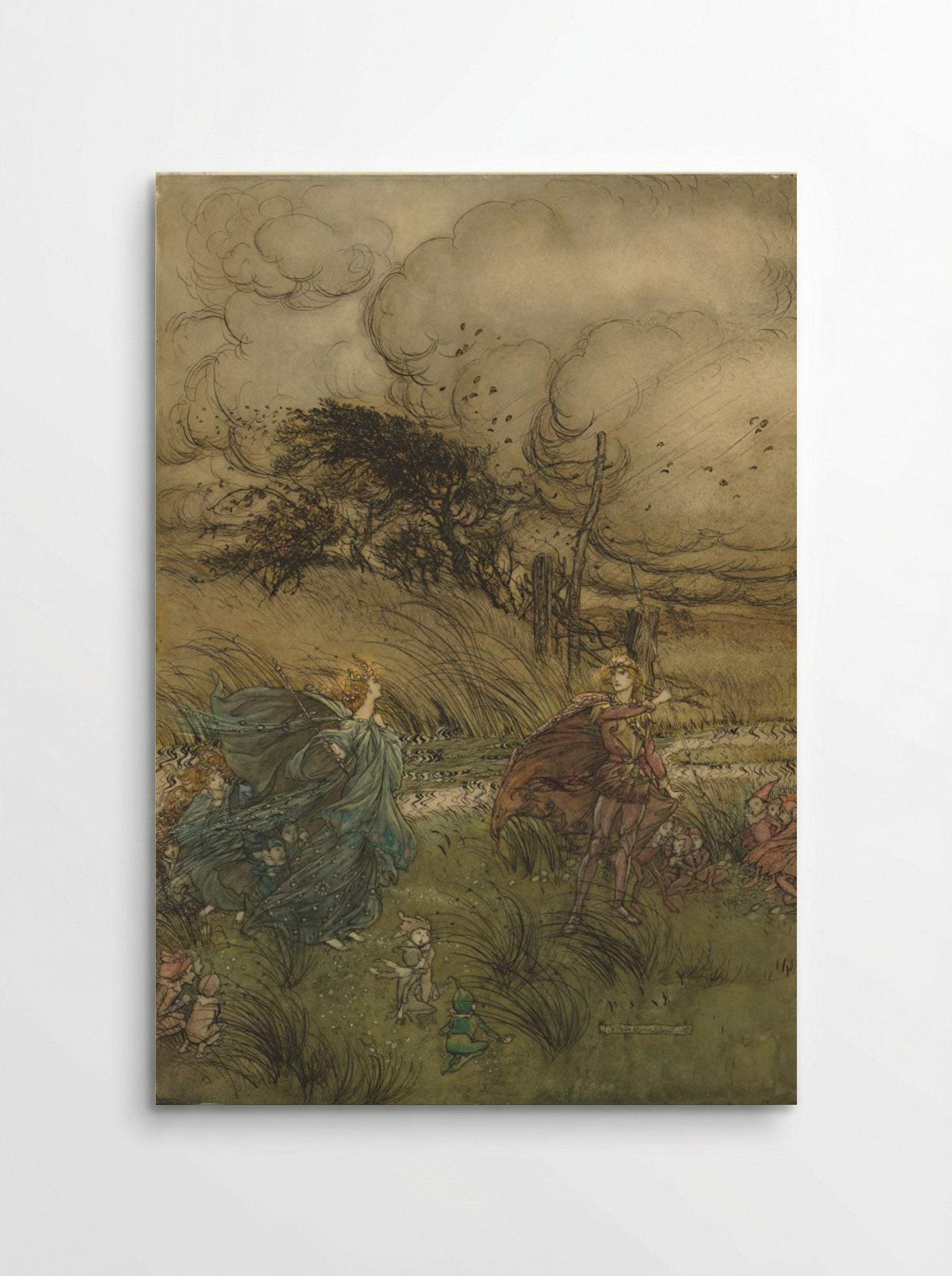 And Now They Never Meet in Grove or Green - Arthur Rackham - Poster