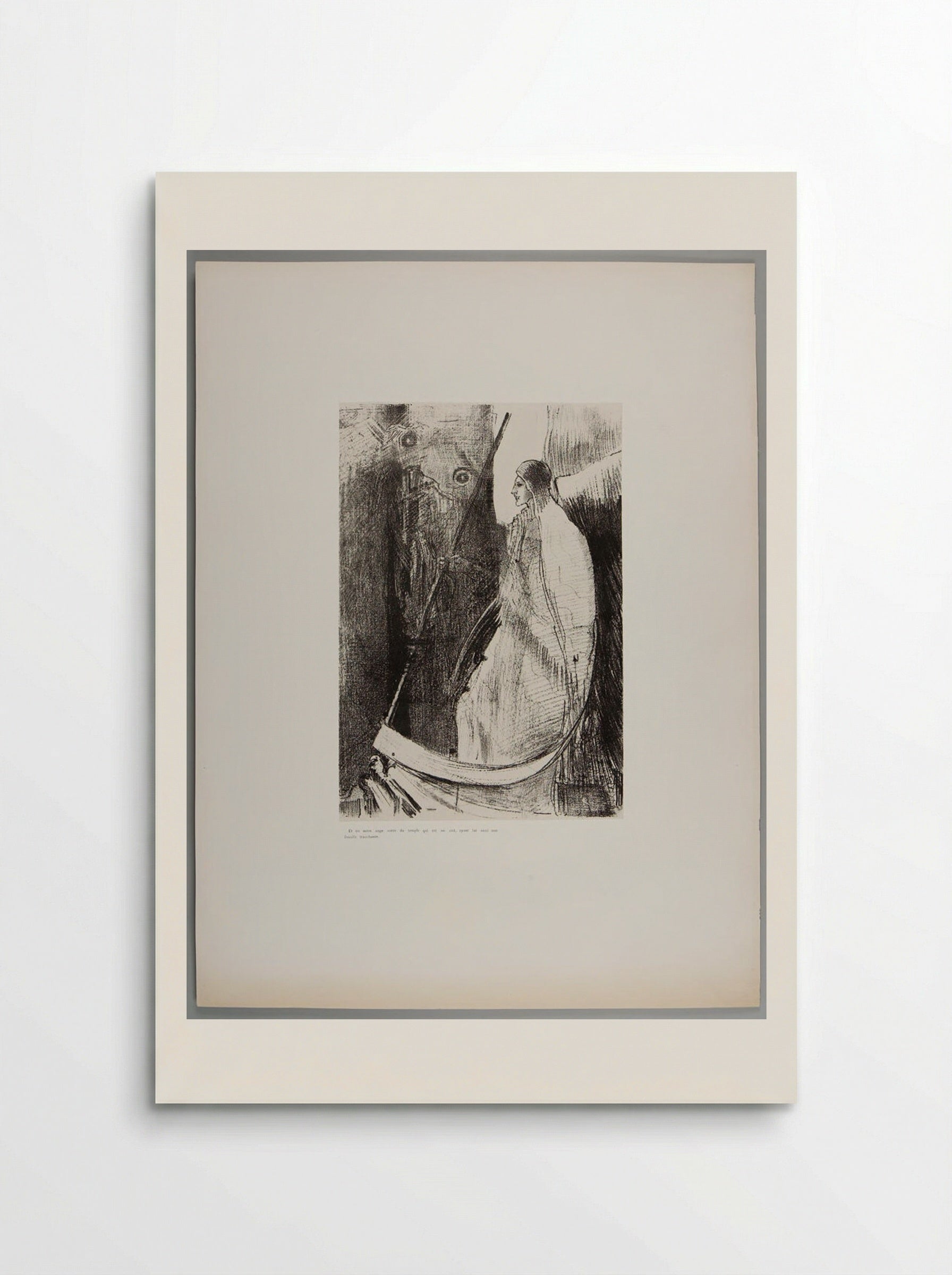 And another angel came out from the temple which is in heaven, he also having a sharp sickle - Odilon Redon - Poster