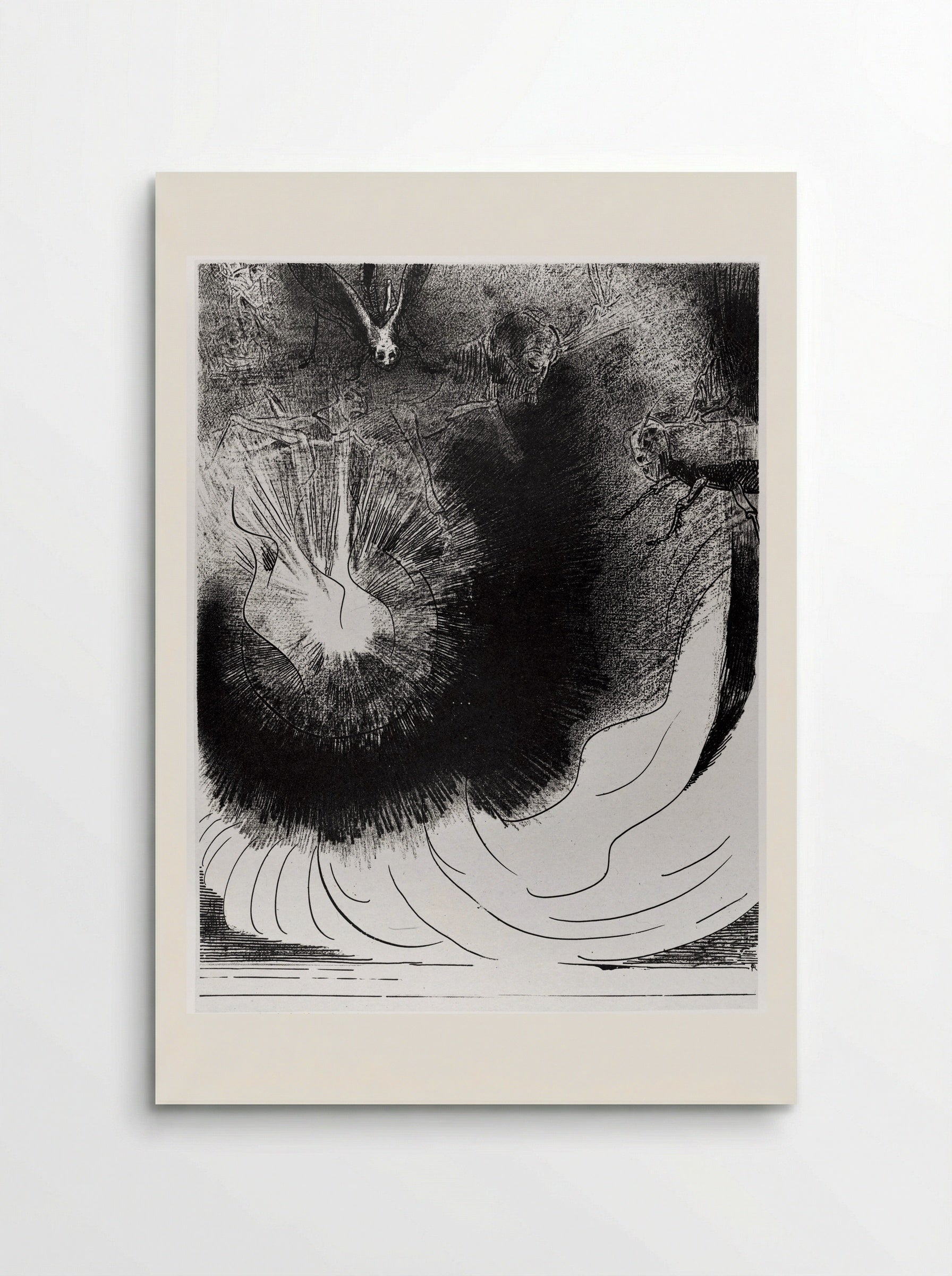 And there fell a great star from heaven, burning as it were a lamp - Odilon Redon - Poster