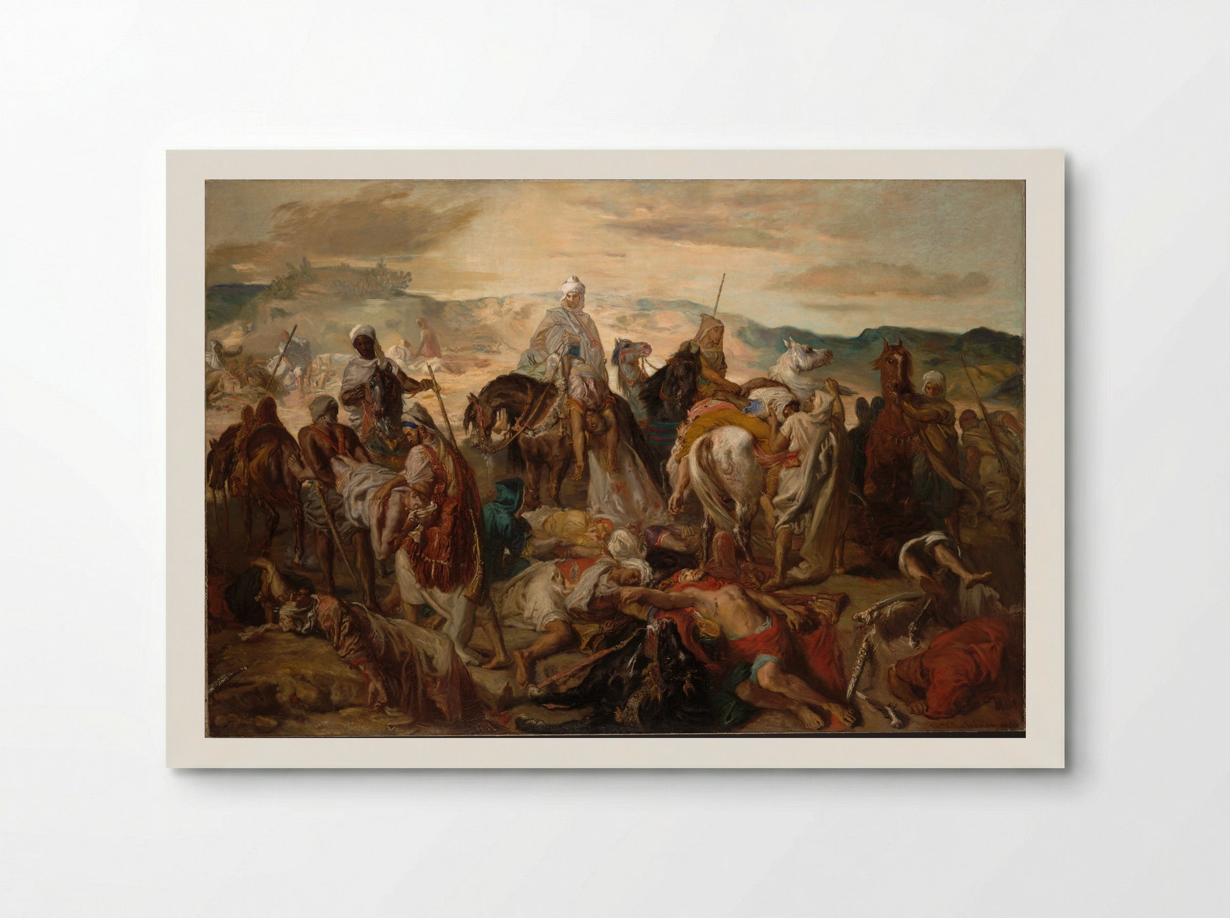 Arab Horsemen Carrying Away Their Dead - Théodore Chassériau - Poster