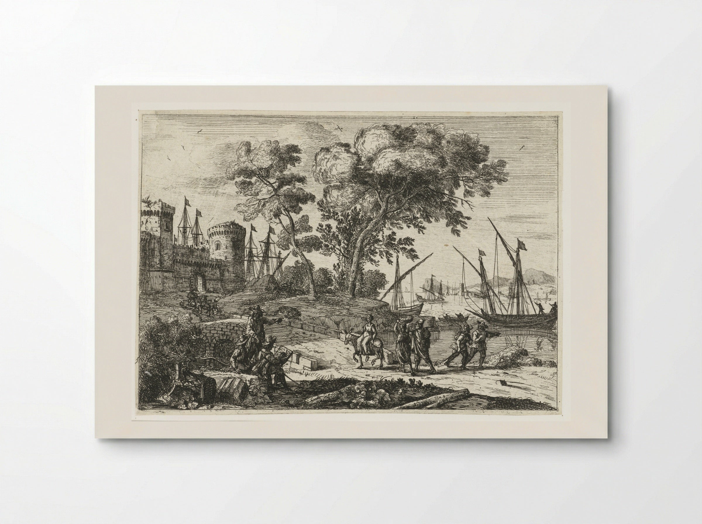 Artist Working in a Landscape - Claude Lorrain - Poster