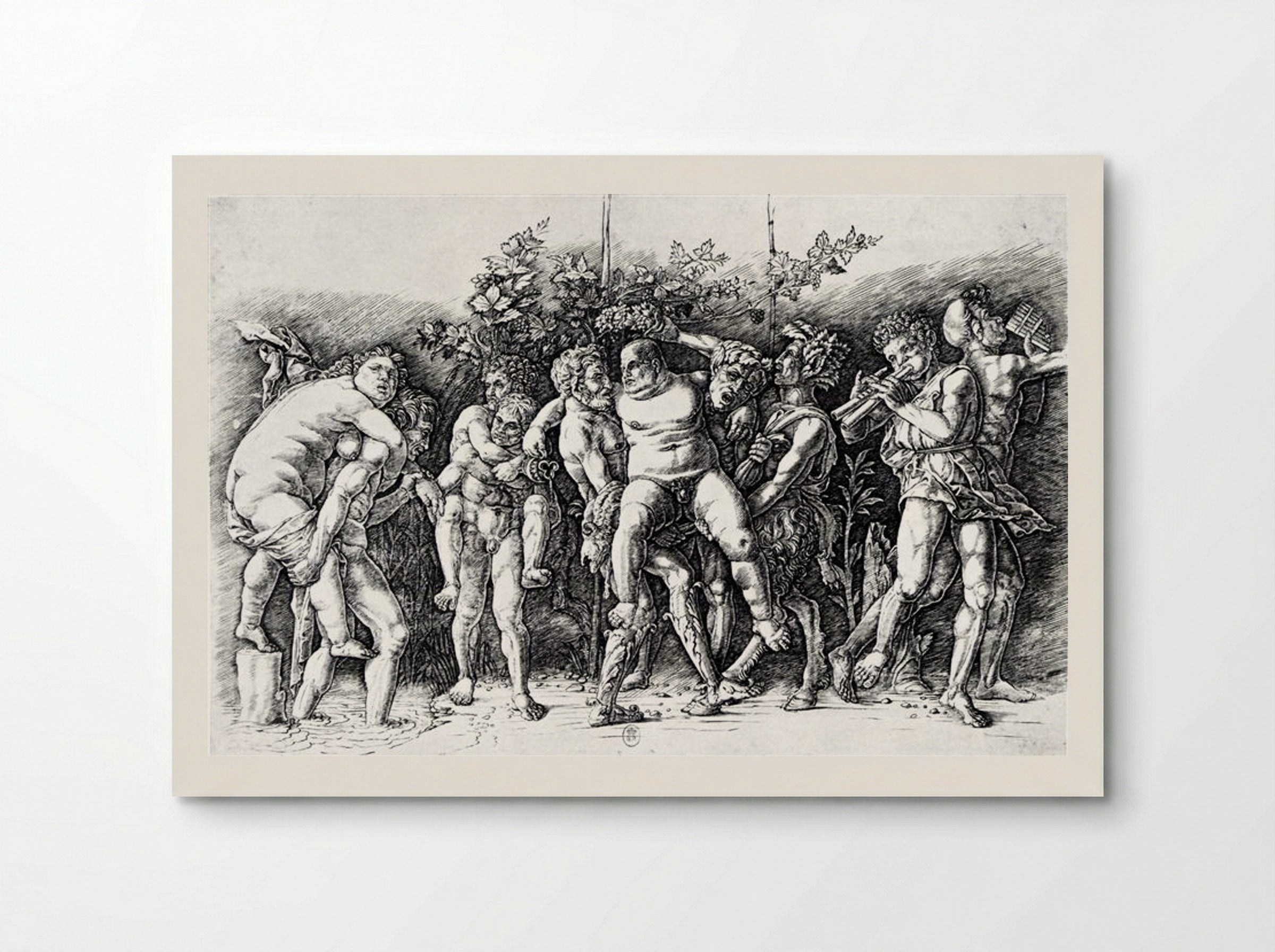 Bacchanal with Silenus - Andrea Mantegna - Poster