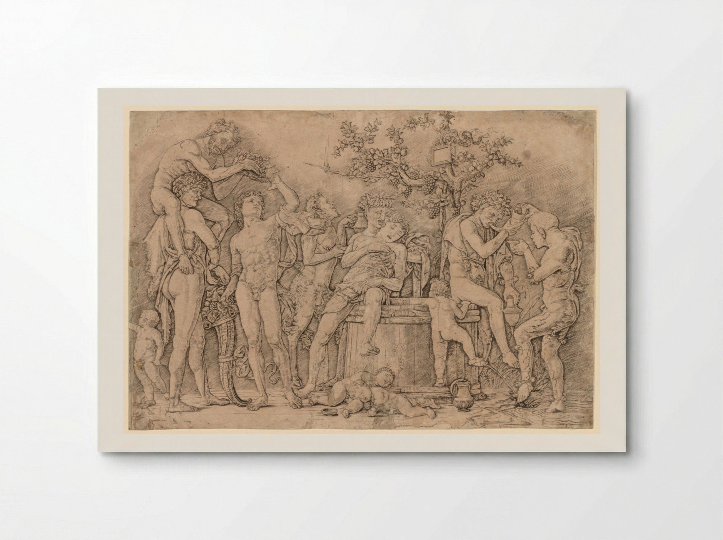 Bacchanal with a Wine Vat - Andrea Mantegna - Poster
