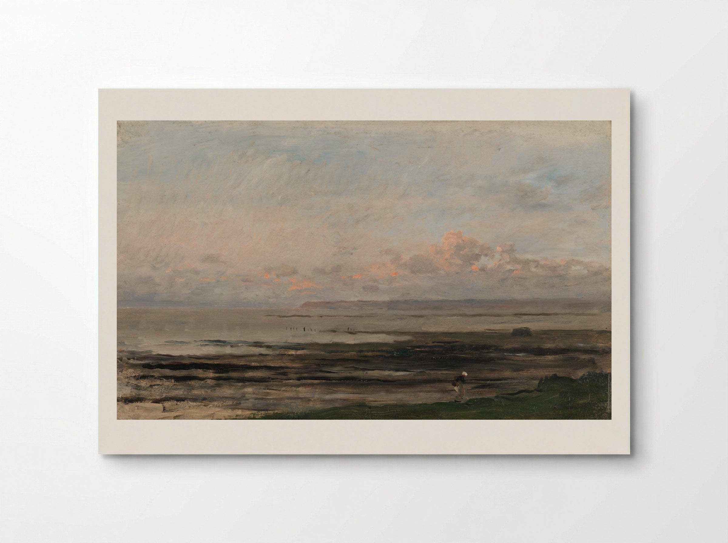 Beach at Low Tide - Charles-François Daubigny - Poster