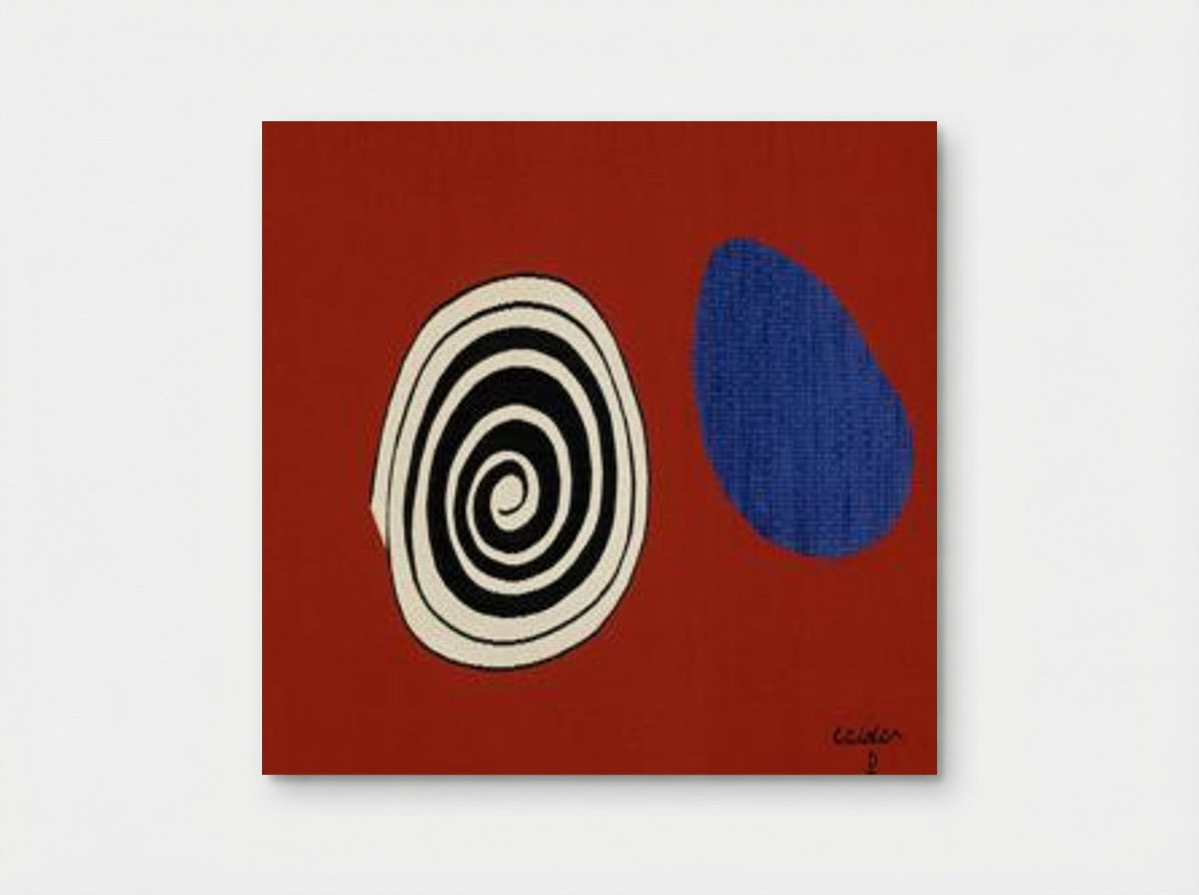 Blue Drop - Alexander Calder - Poster