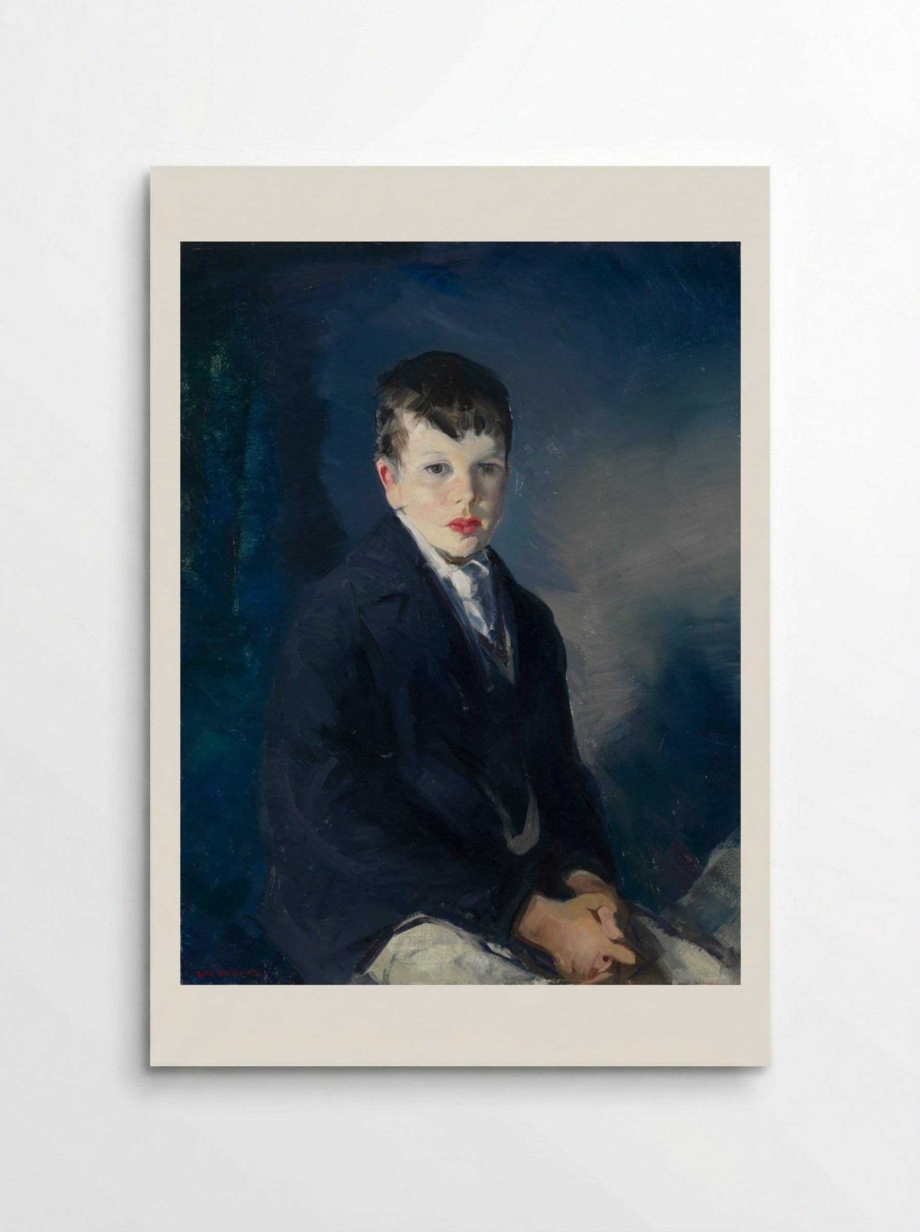 Boy in a Blue Coat - George Bellows - Poster
