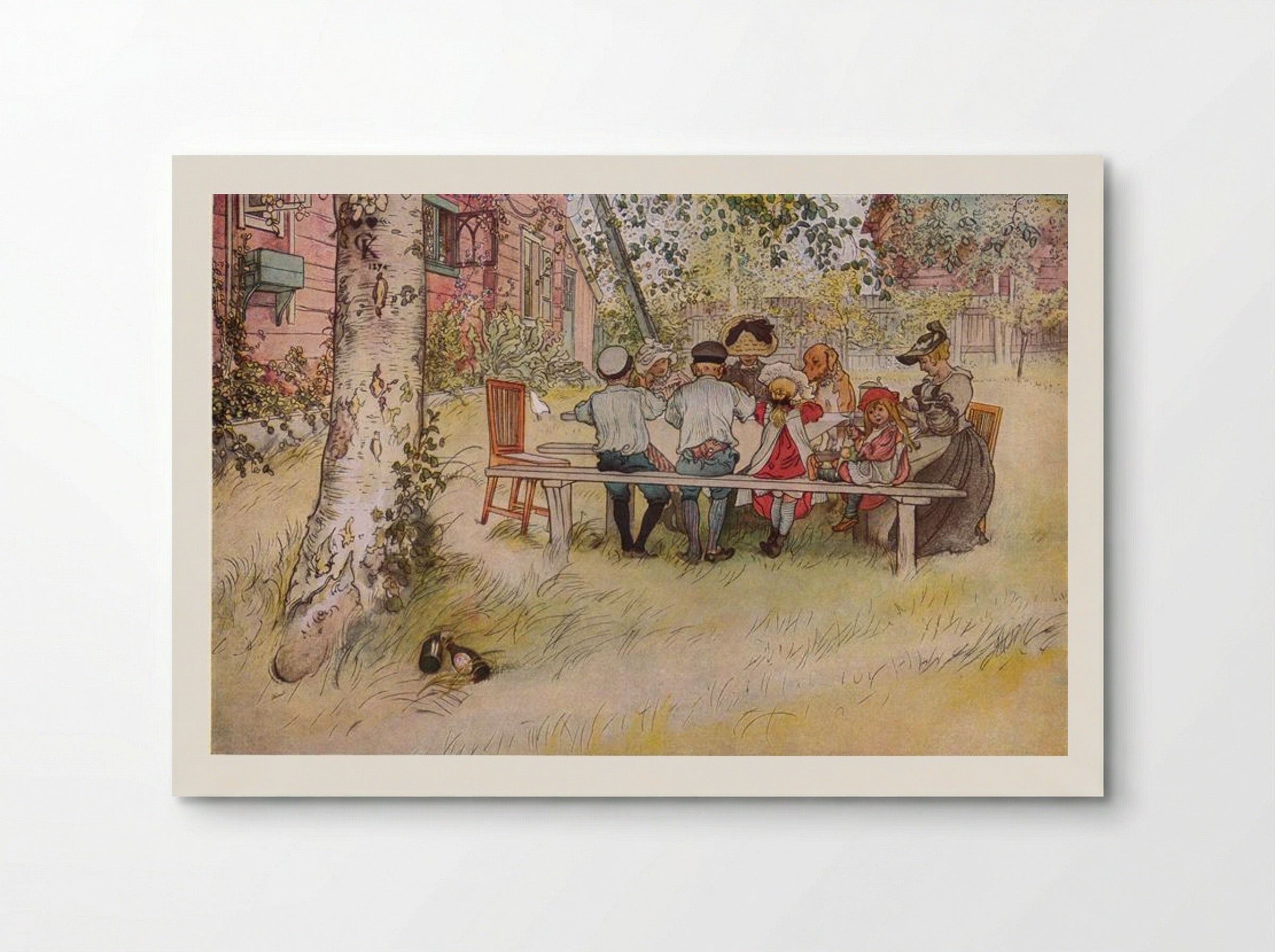 Breakfast under the Big Birch - Carl Larsson - Poster