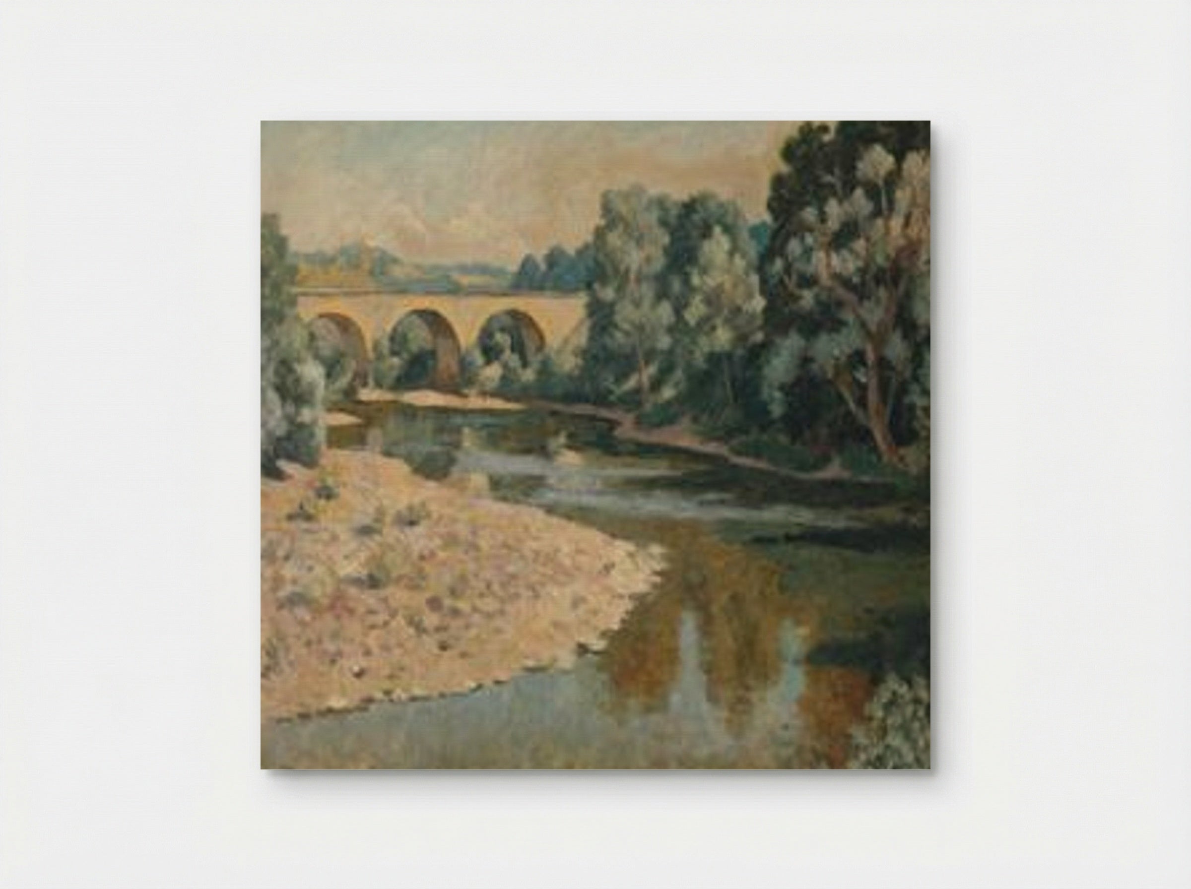 Bridge over the Allier - Roger Fry - Poster