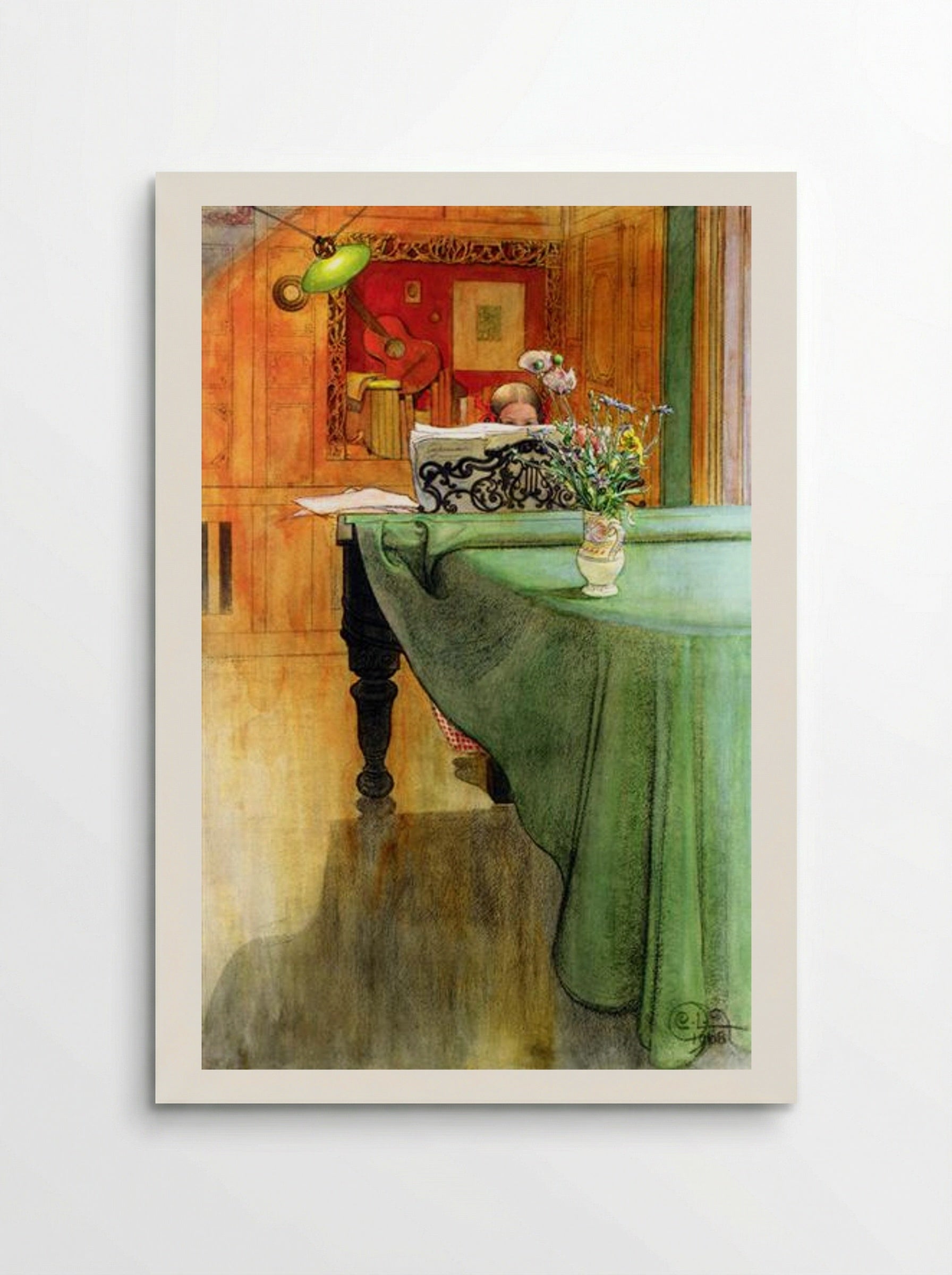 Brita at the Piano - Carl Larsson - Poster