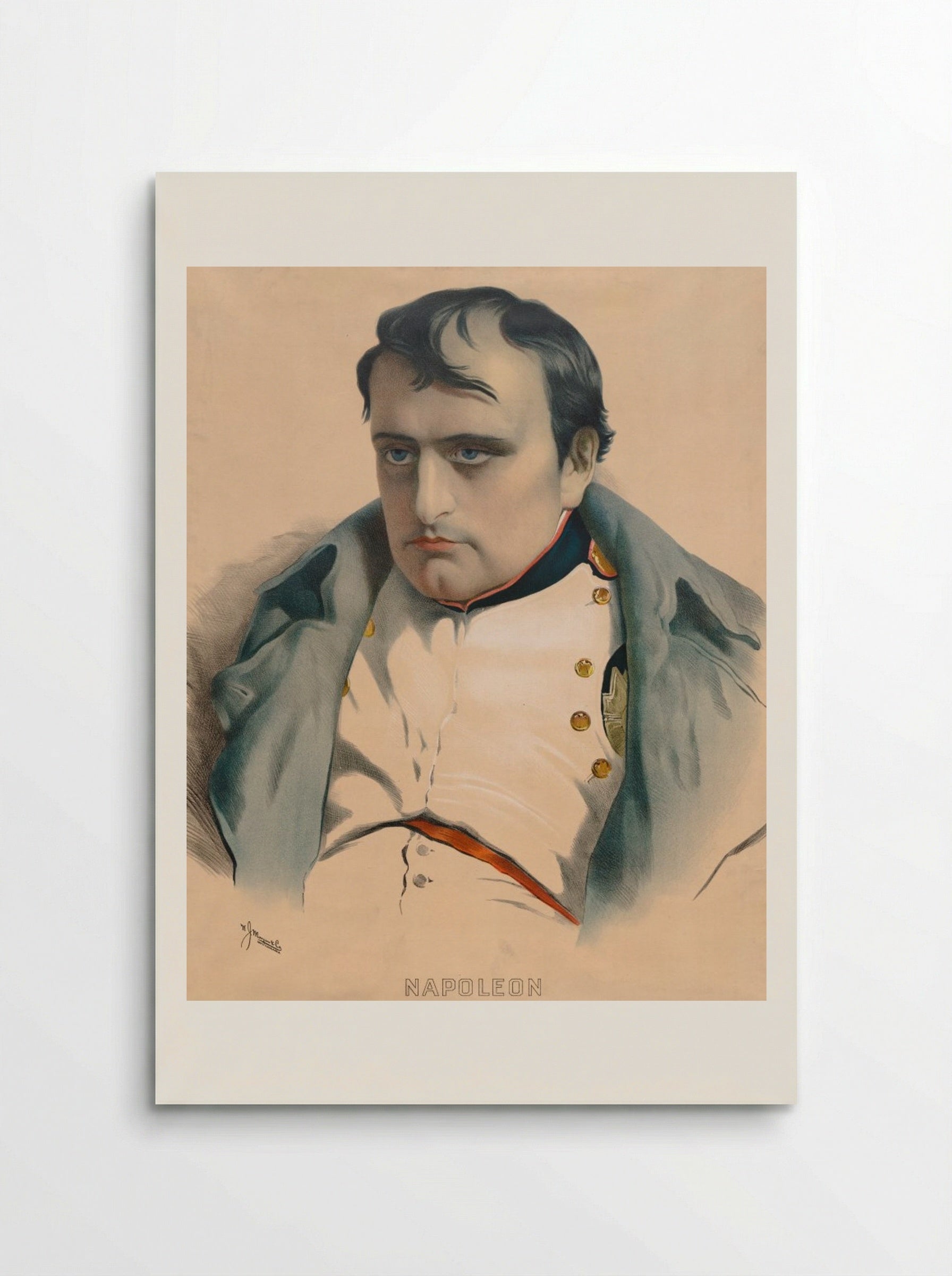 Bust Portrait of Napoleon - Paul Delaroche - Poster