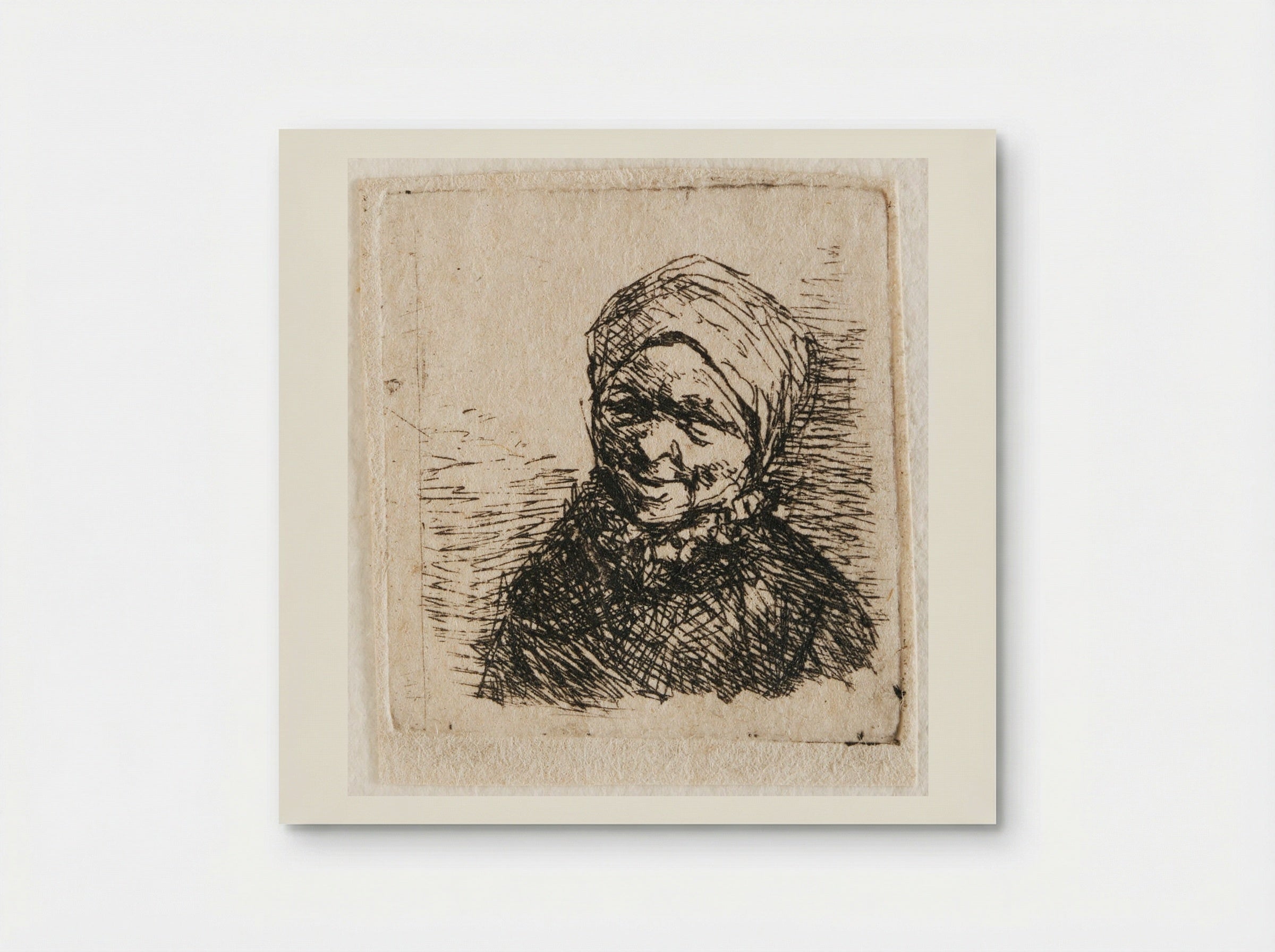 Bust of a Woman - Adriaen van Ostade - Poster
