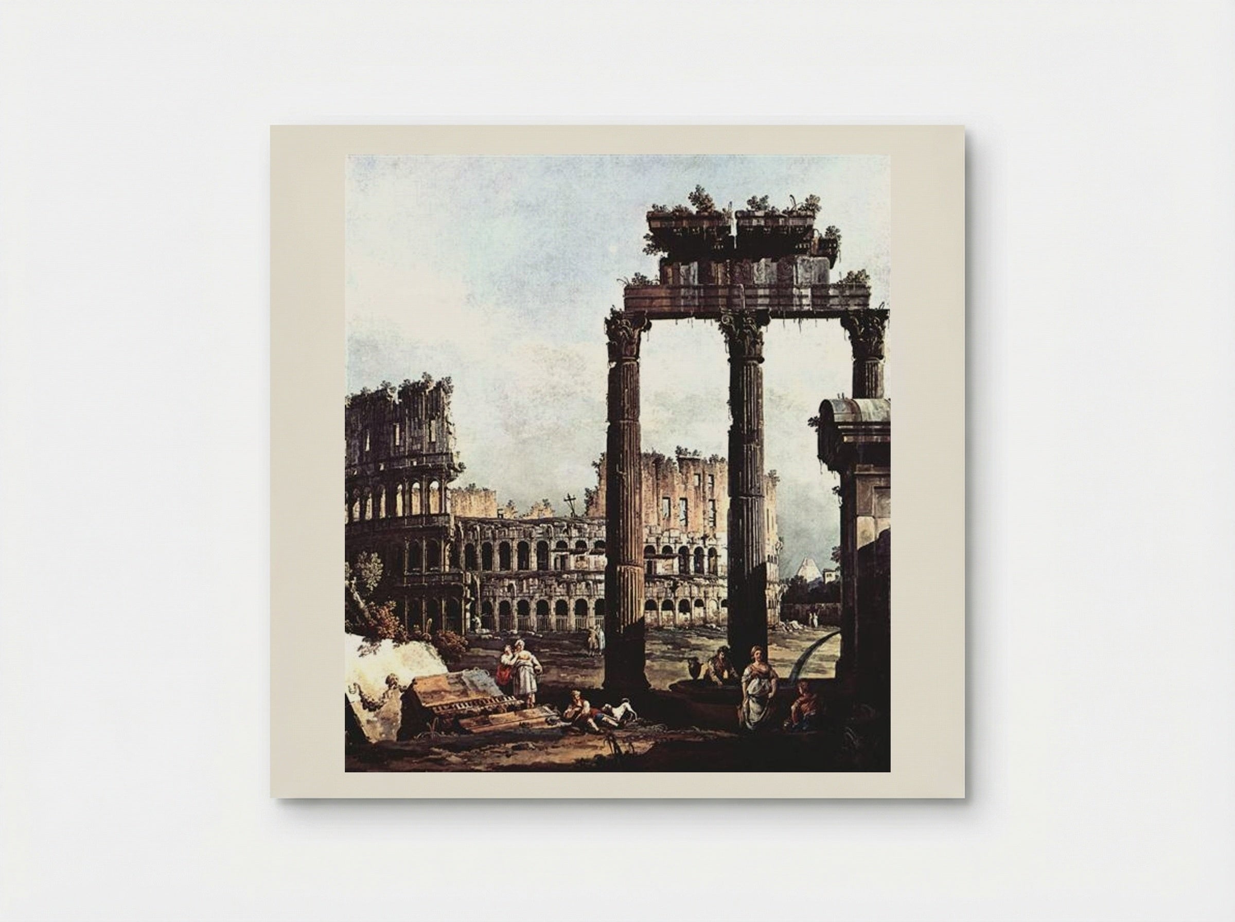 Capriccio with the Colosseum - Bernardo Bellotto - Poster