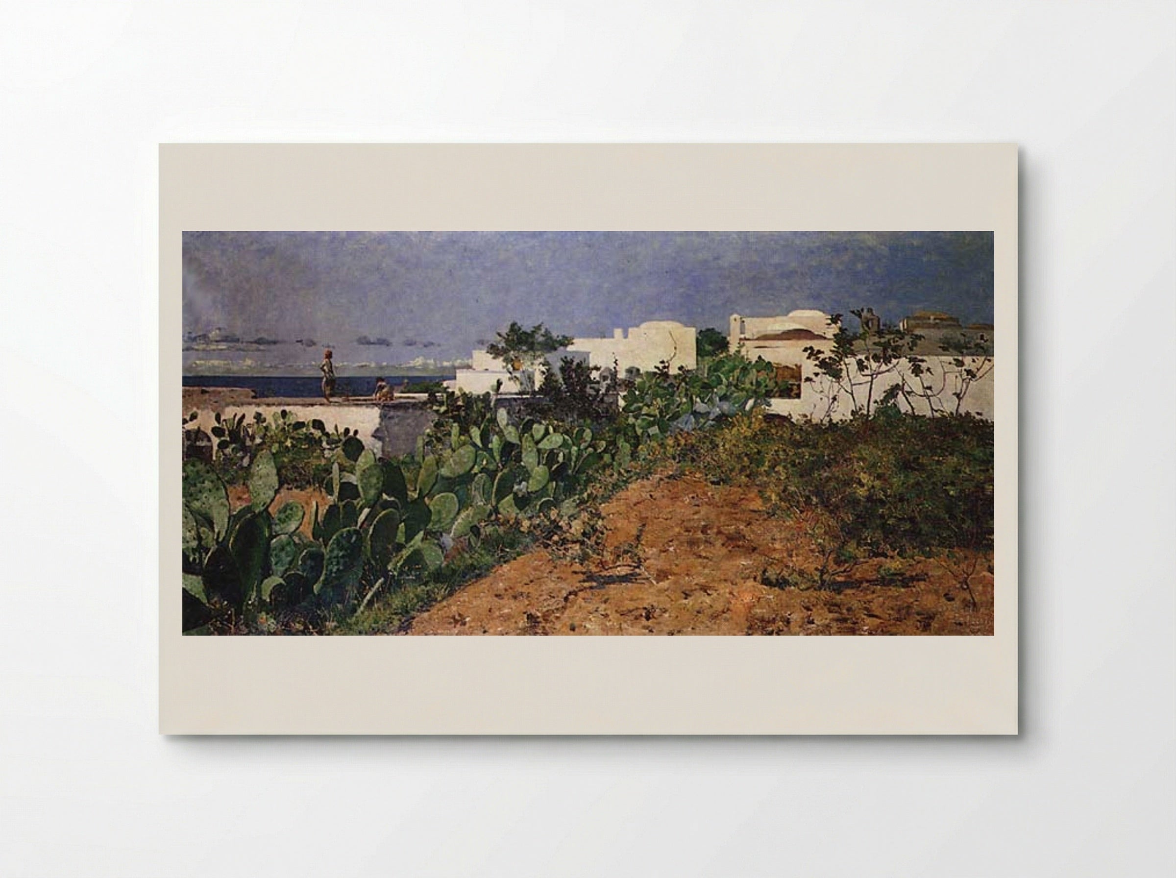 Casas Brancas de Capri - Henrique Pousão - Poster
