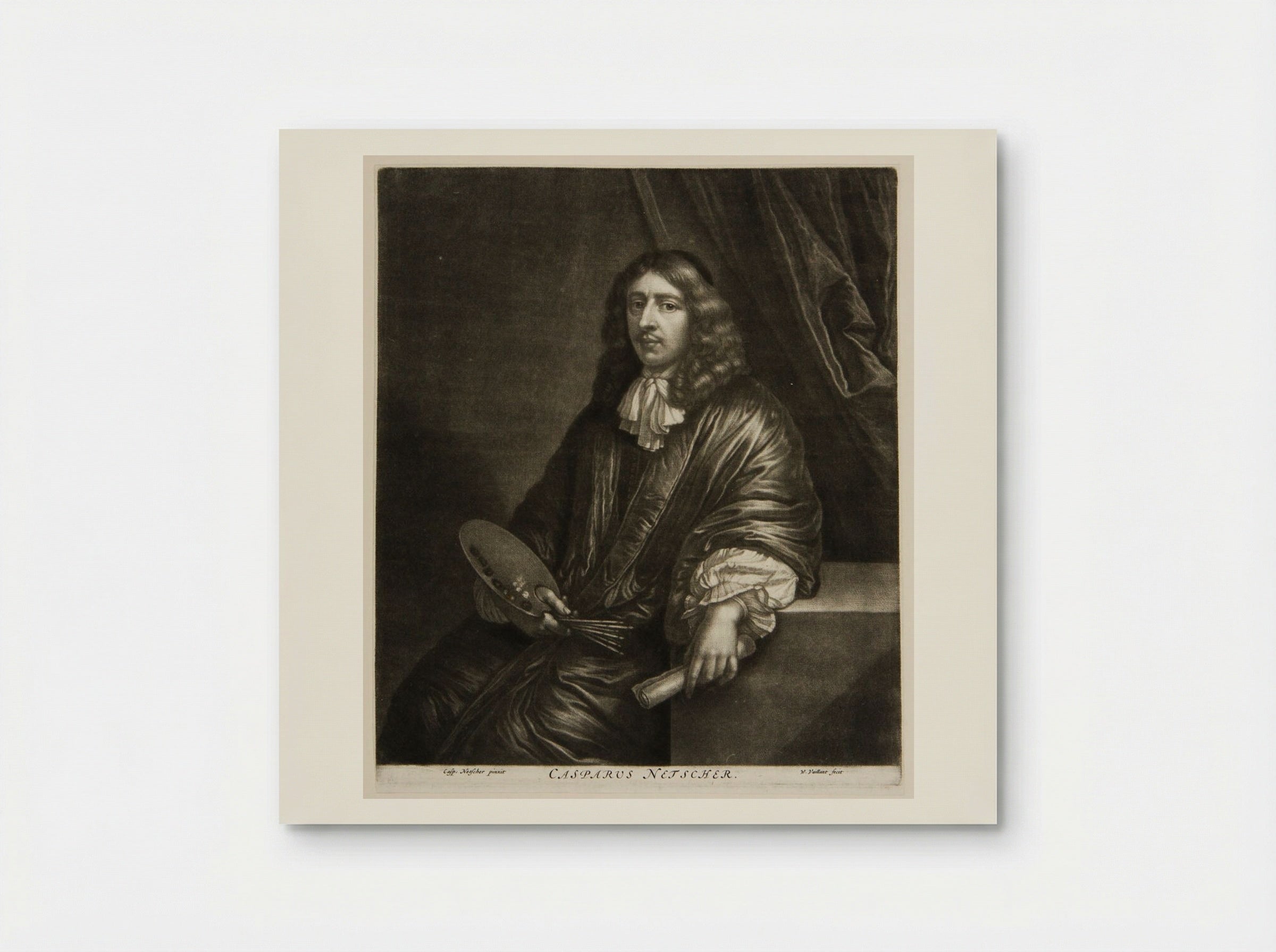Caspar Netscher - Wallerant Vaillant - Poster