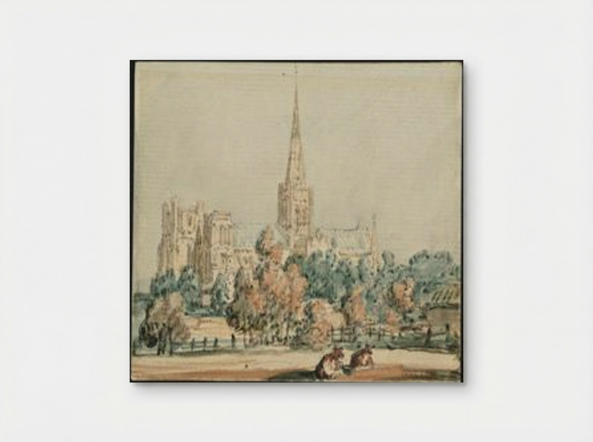 Chichester Cathedral from the South West - Thomas Girtin - Poster