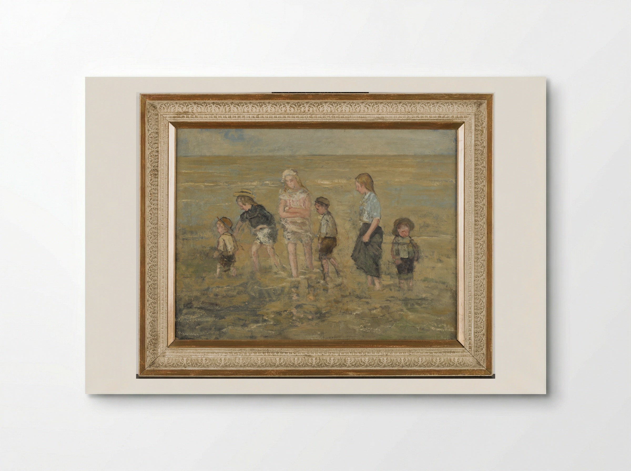 Children Playing on the Beach - Johan Antonie de Jonge - Poster
