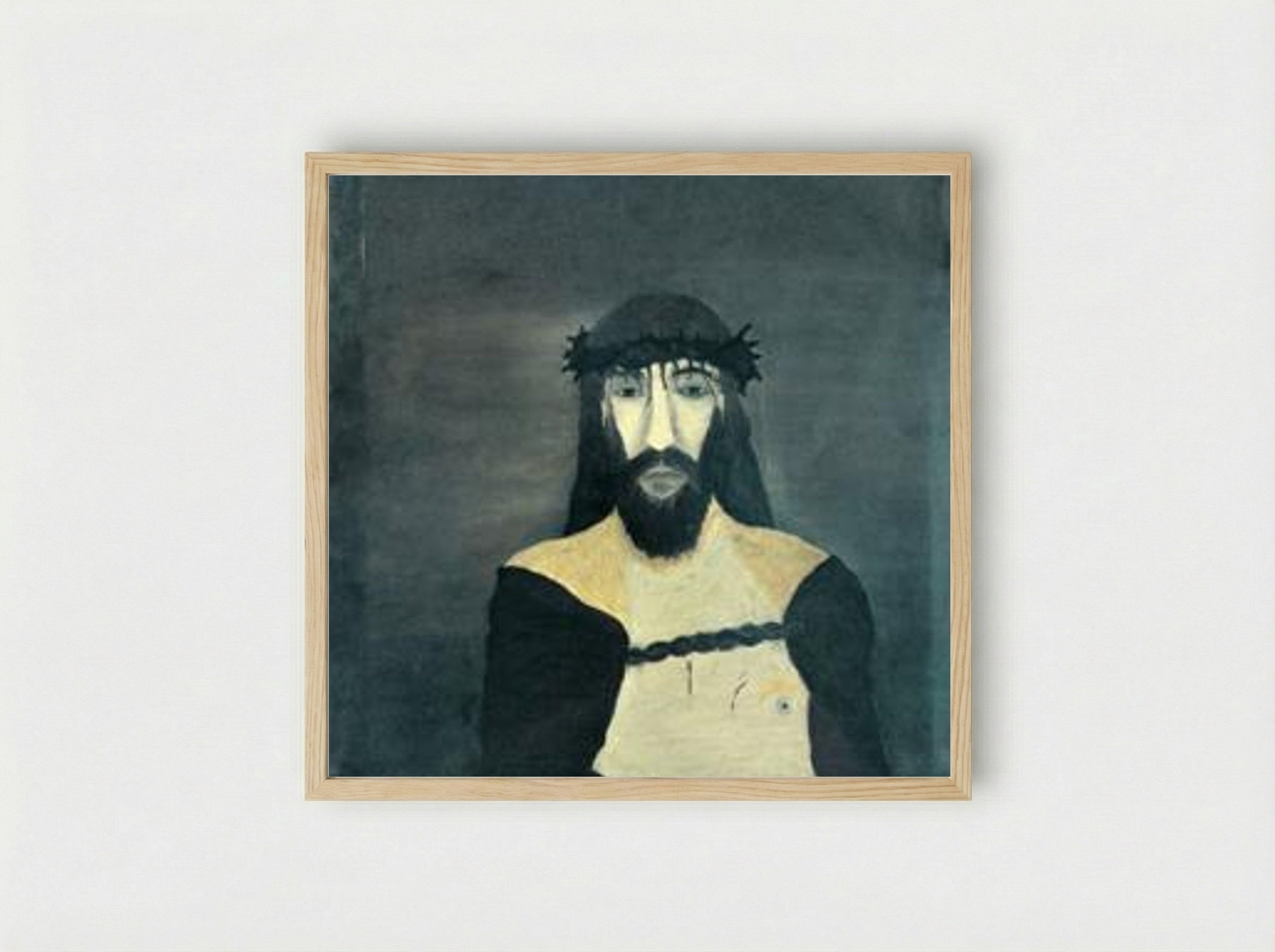 Christ Crowned With Thorns - Horace Pippin - Framed Print Wood