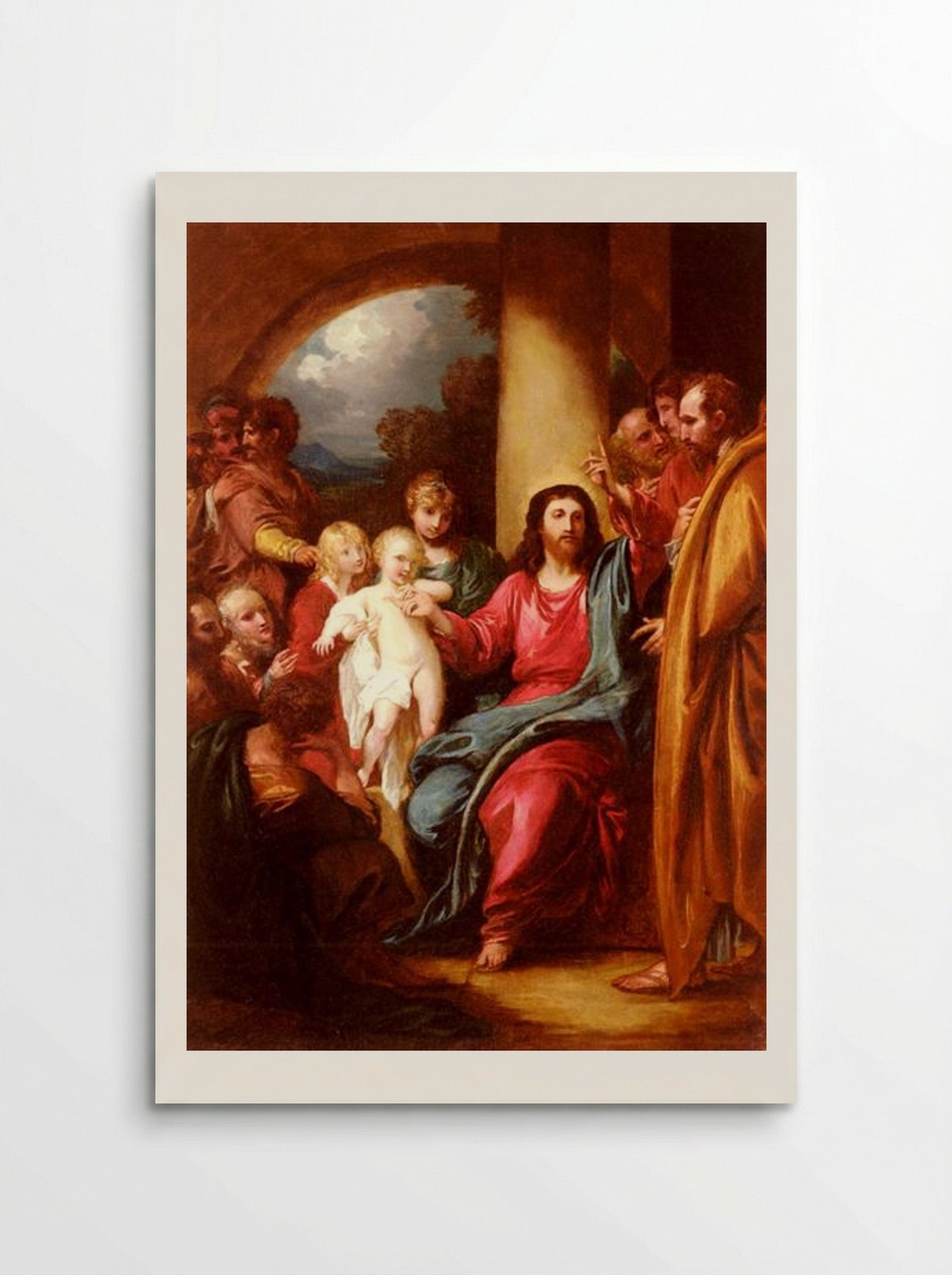 Christ Showing A Little Child As The Emblem Of Heaven - Benjamin West - Poster