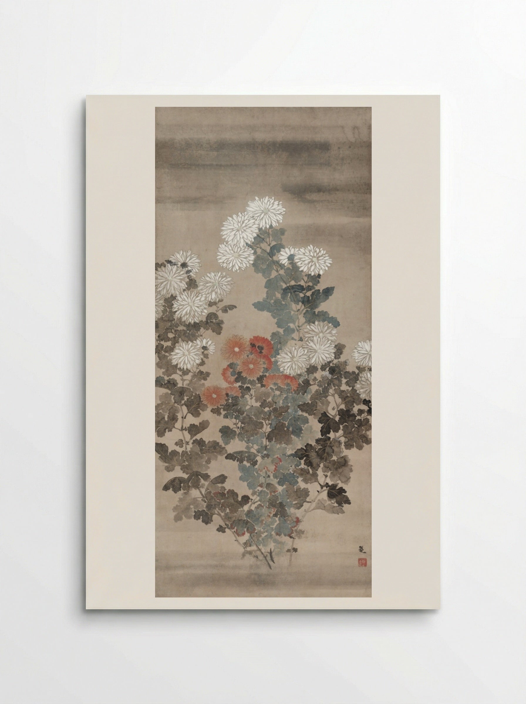 Chrysanthemums - Kitagawa Sōsetsu - Poster