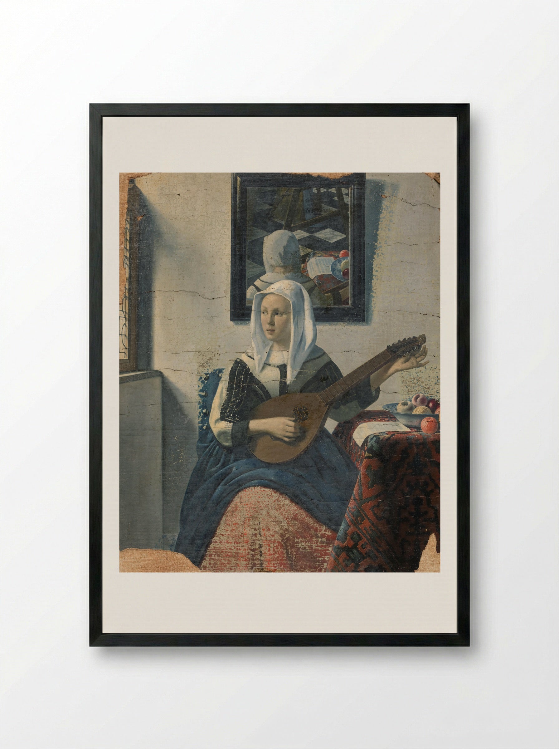 Cisterspelende vrouw - Han van Meegeren - Framed Print Black