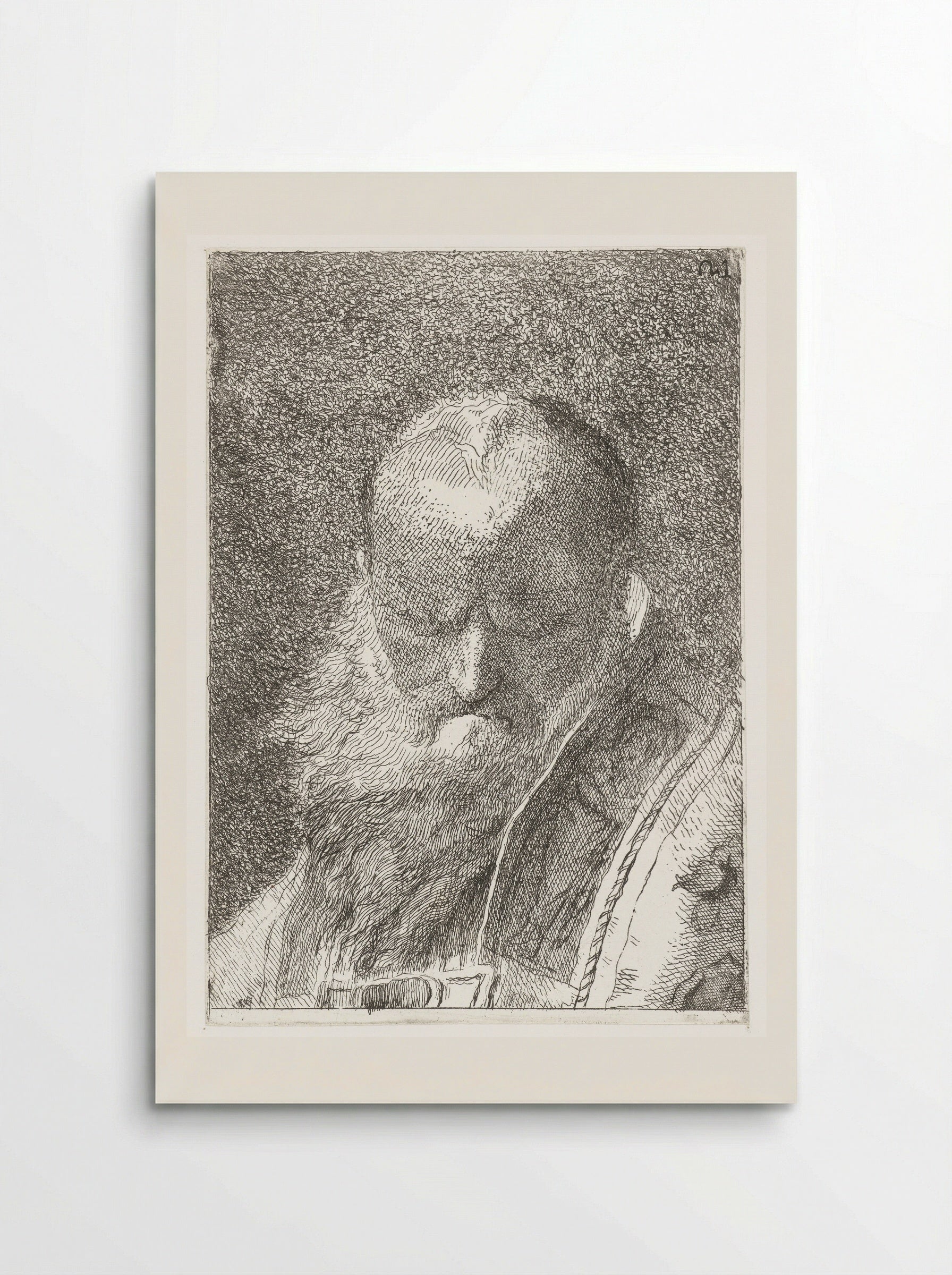 Cleric with Bald Head in Chasuble - Giovanni Domenico Tiepolo - Poster