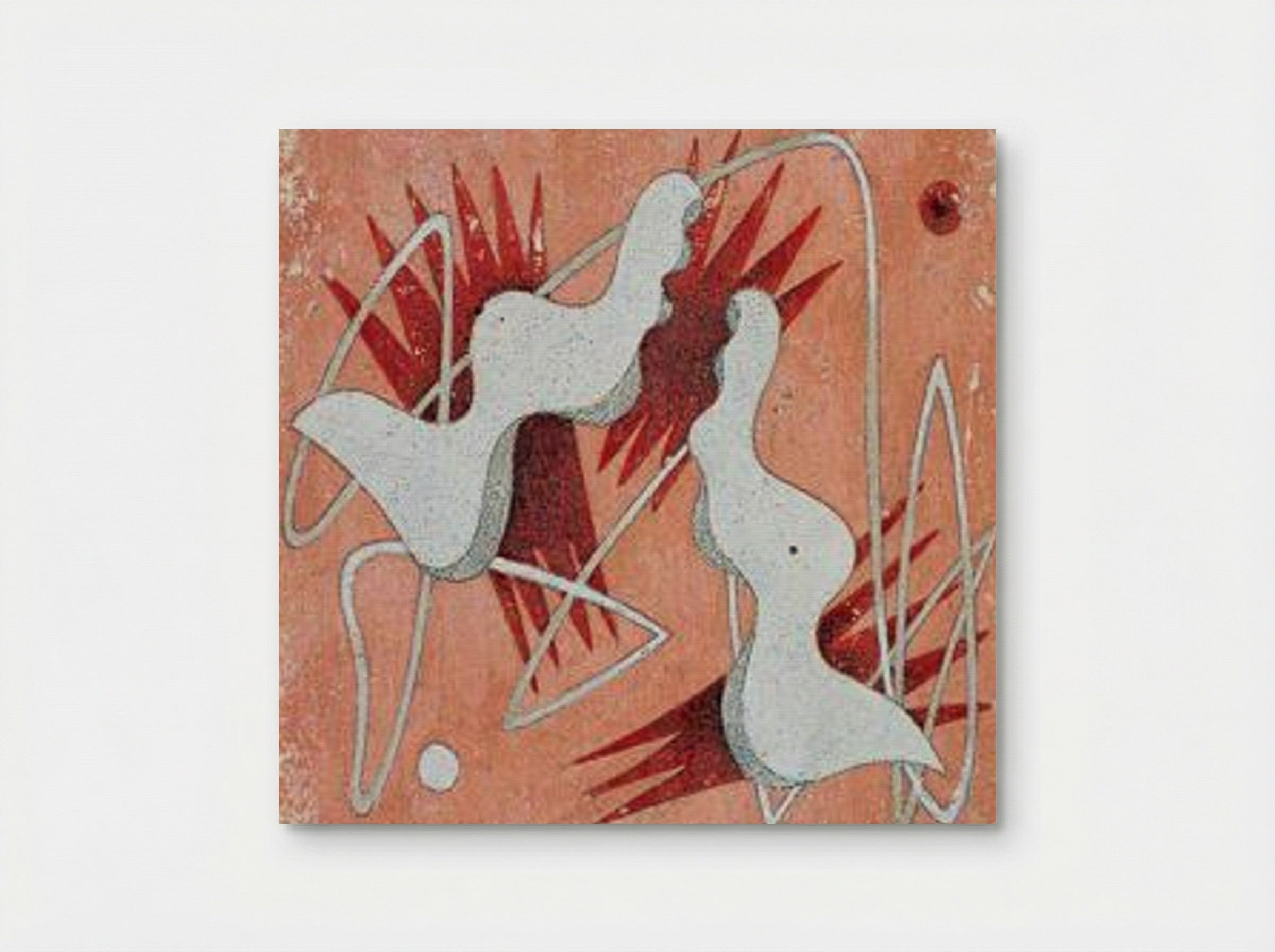 Composition on a Pink Background - Edward Wadsworth - Poster