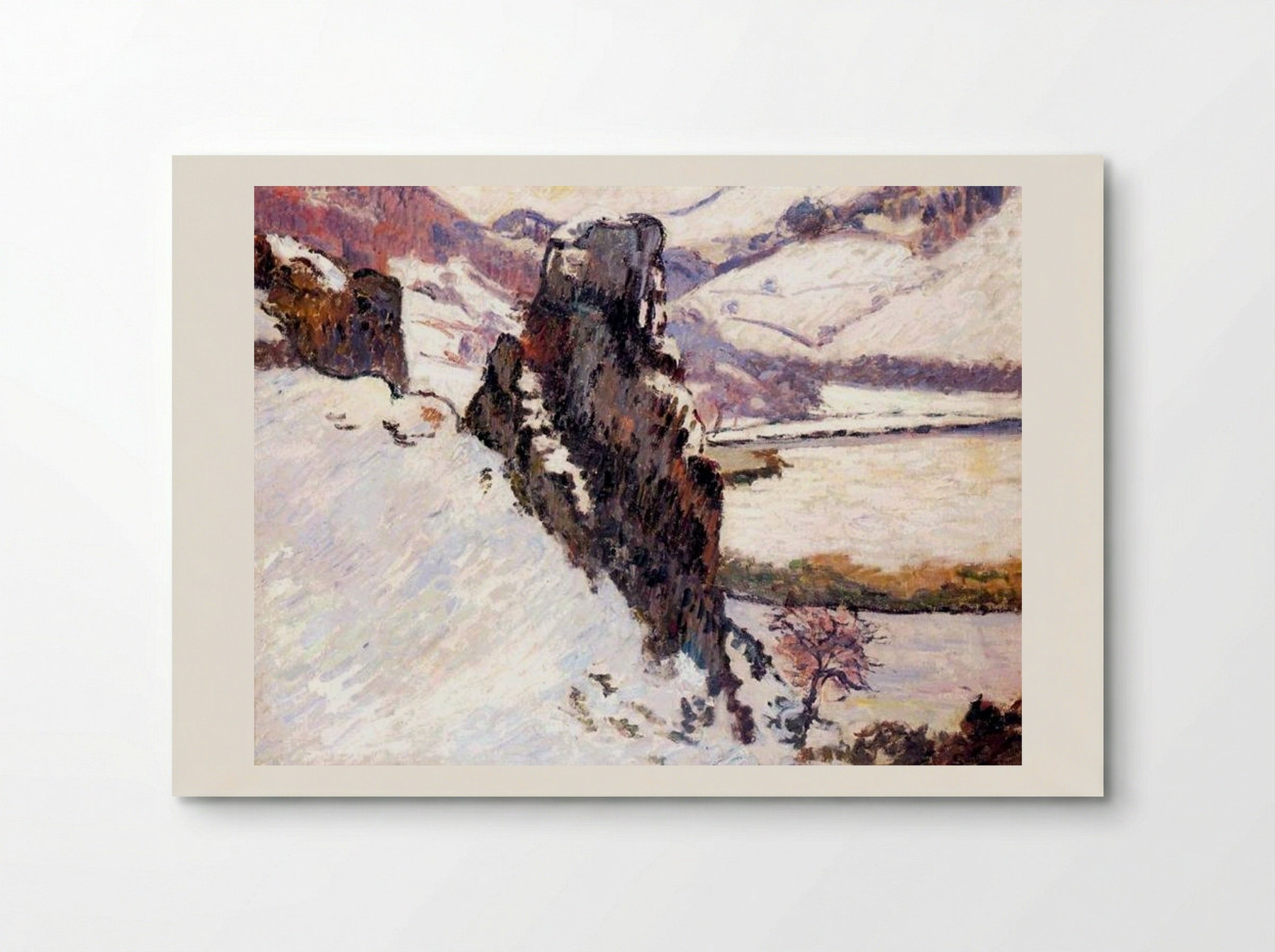 Creuse under the Snow - Armand Guillaumin - Poster