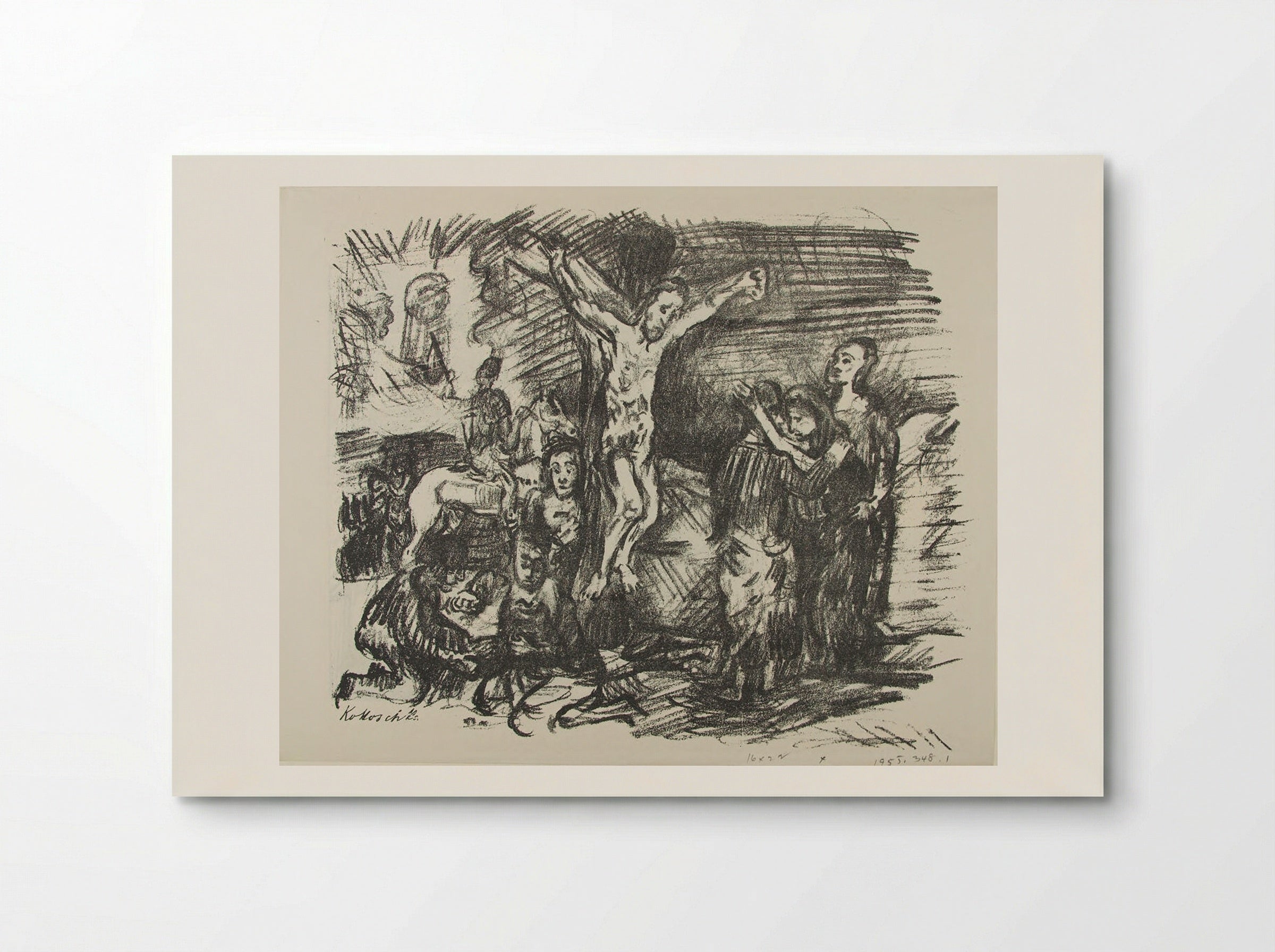 Crucifixion, from Der Bildermann - Oskar Kokoschka - Poster