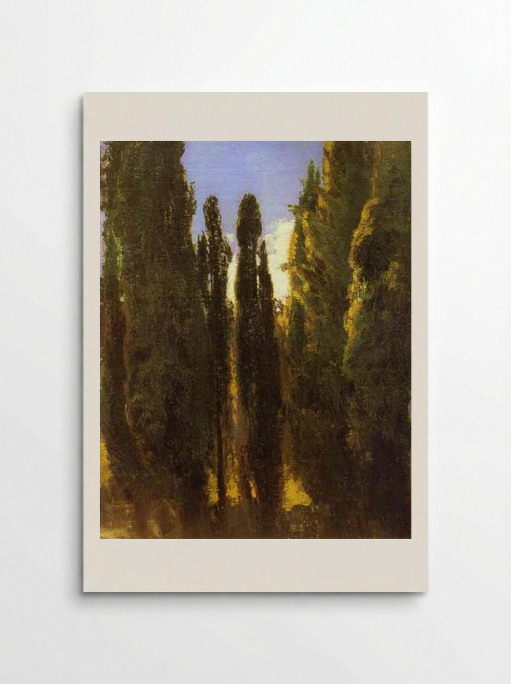 Cypresses in the Crimea - Fyodor Vasilyev - Poster