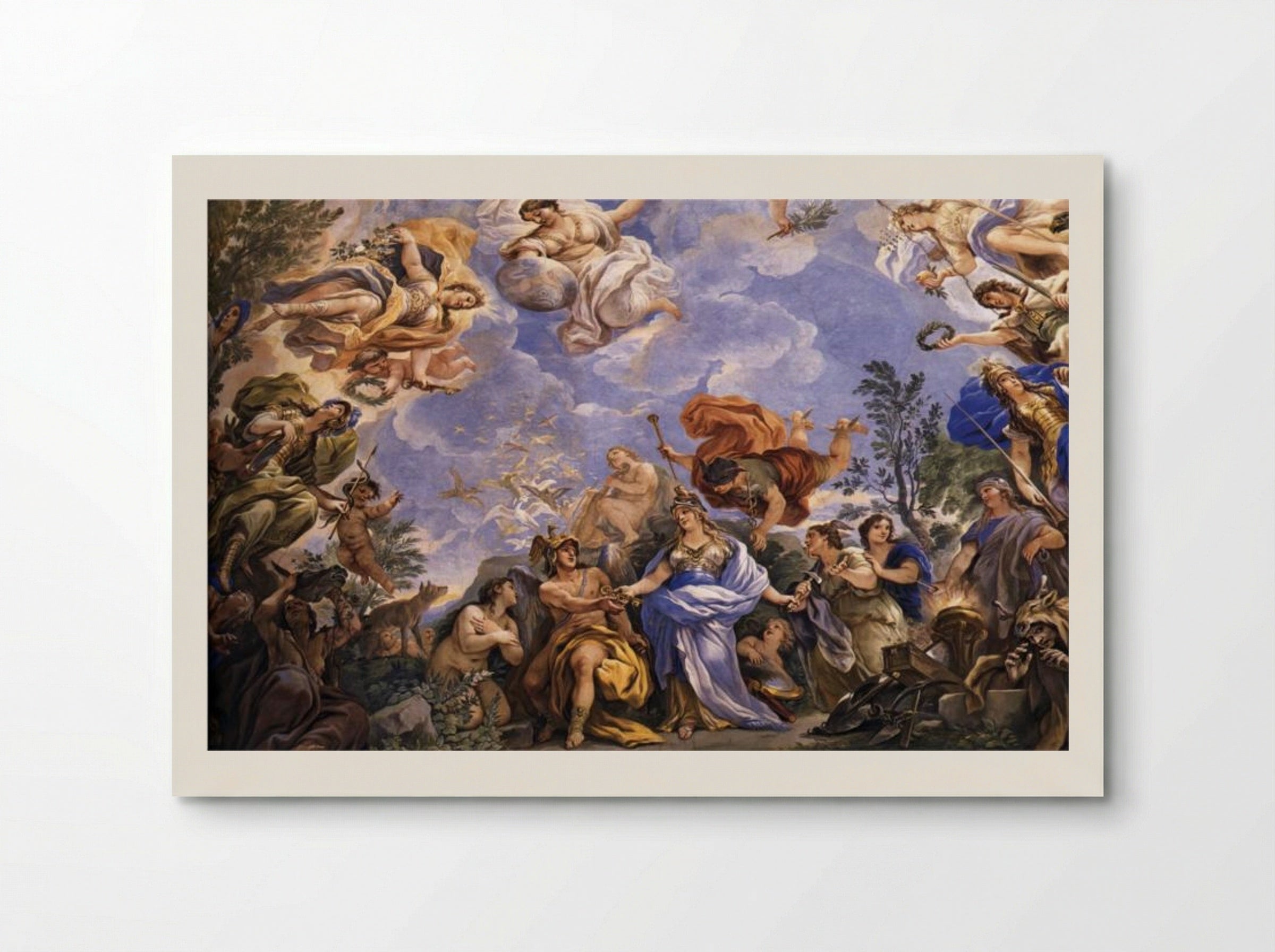 Decorative Ceiling (Detail) in the Palazzo Medici Riccardi - Luca Giordano - Poster