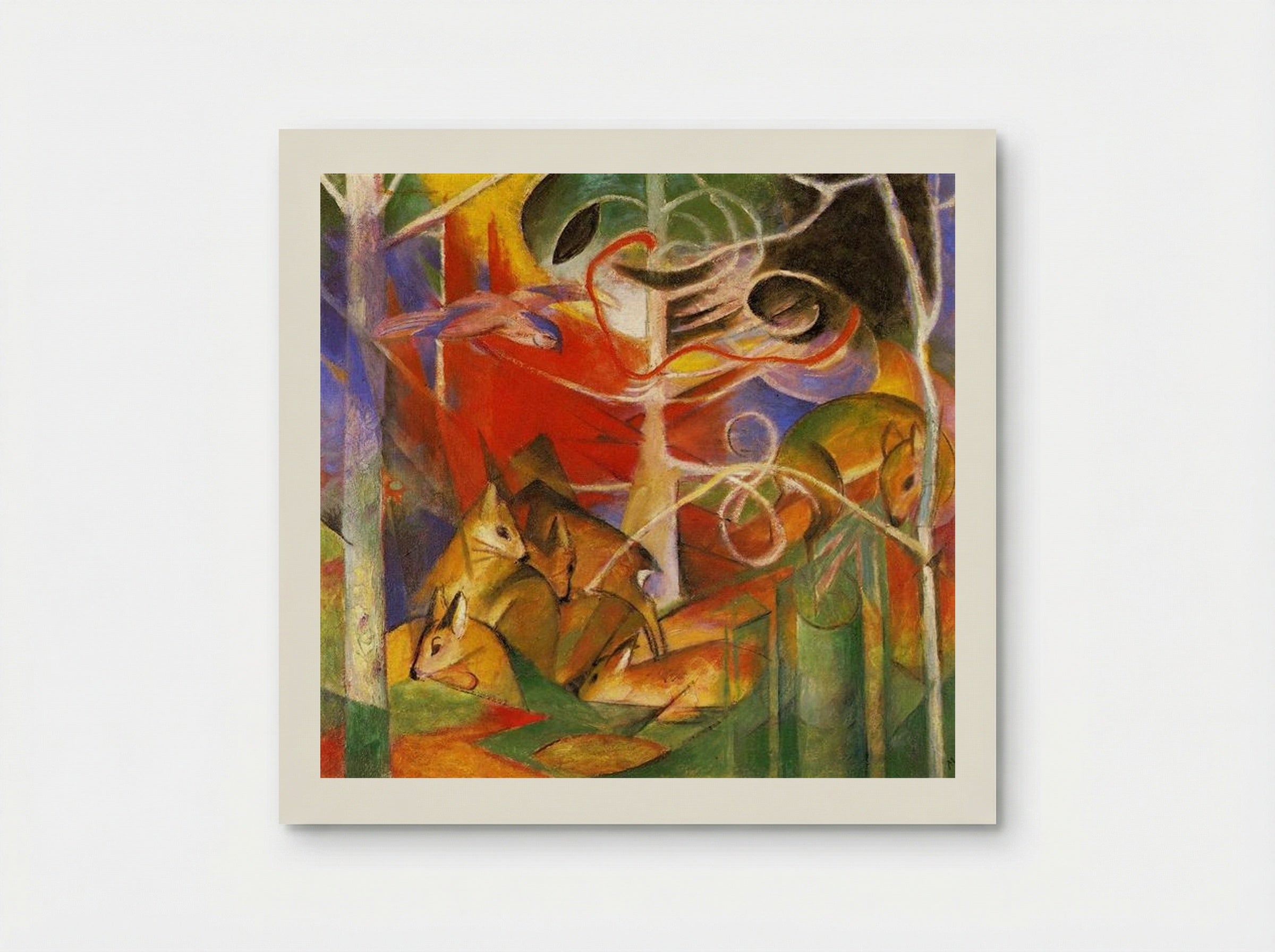 Deer in the Forest - Franz Marc - Poster