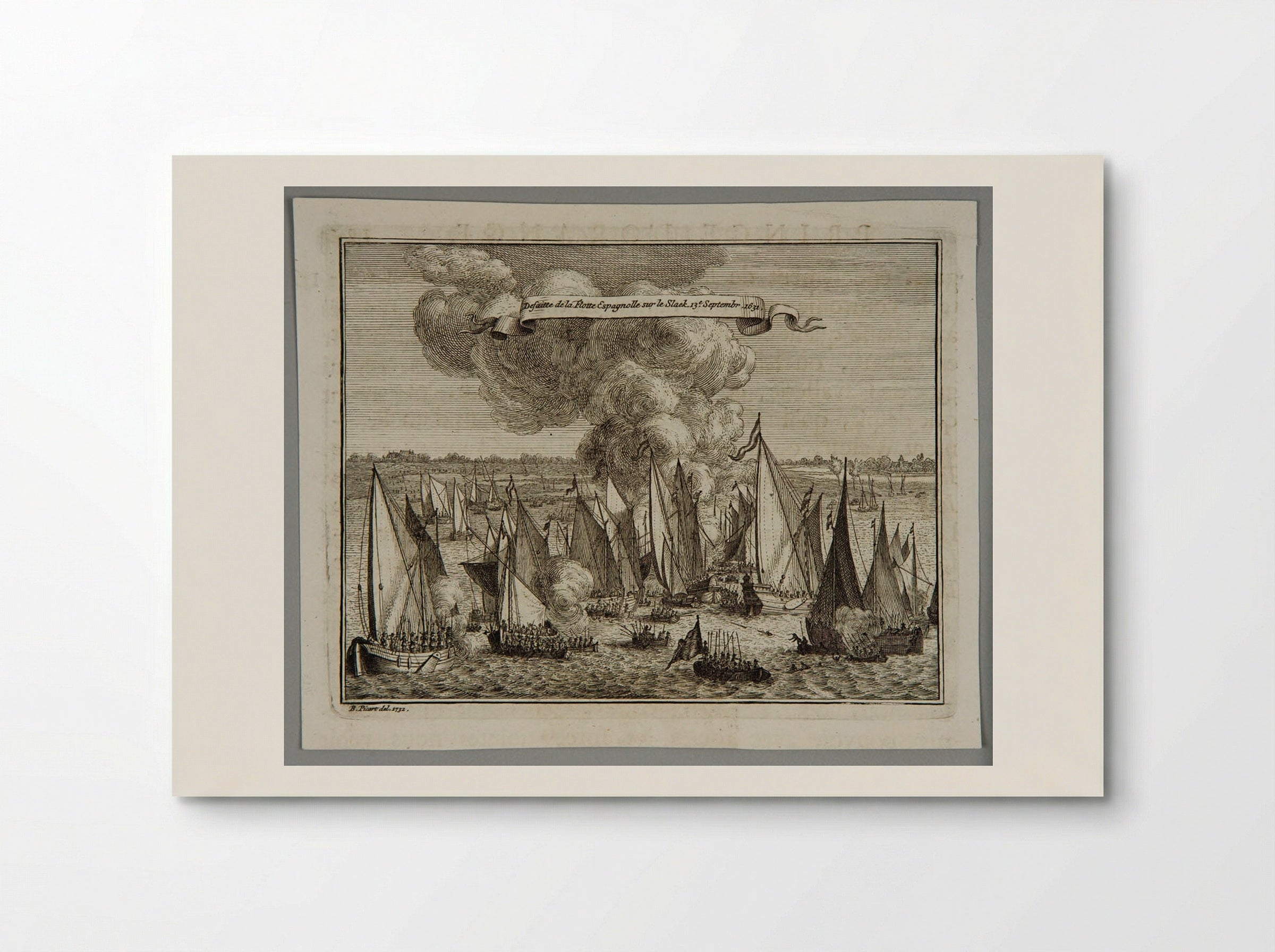 Defeat of the Spanish Fleet on the River Slack, September 13, 1631 - Bernard Picart - Poster