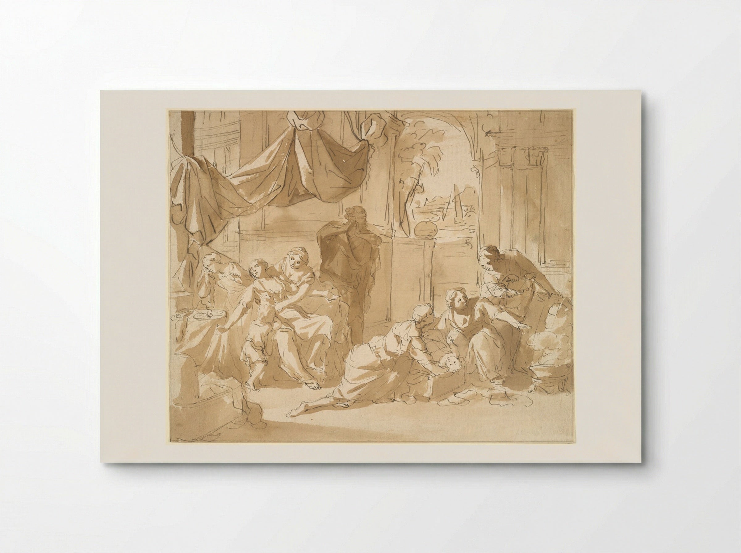 Departure of the Infant Moses - Nicolaas Verkolje - Poster