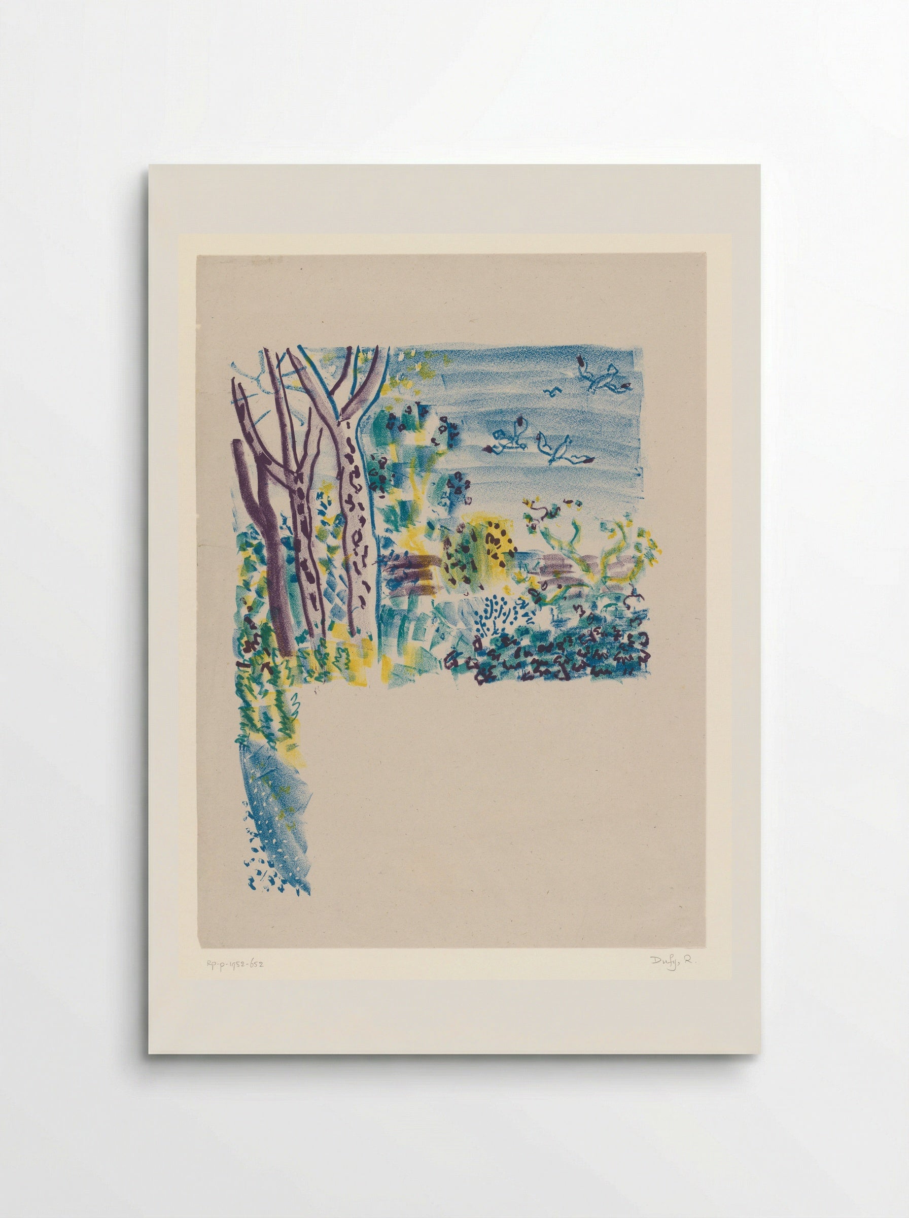 Drie bomen te midden van struikgewas - Raoul Dufy - Poster
