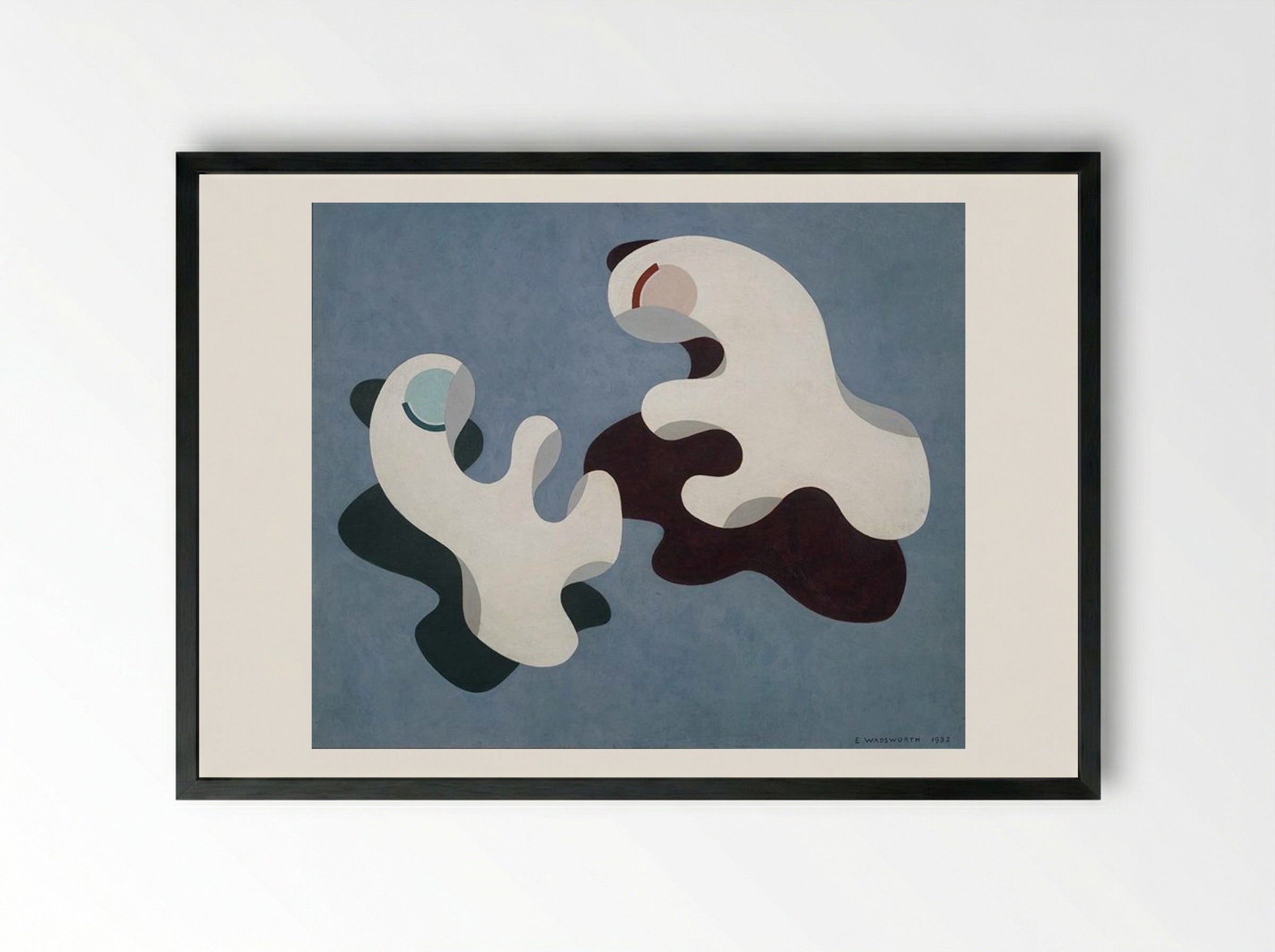 Dux et Comes I - Edward Wadsworth - Framed Print Black