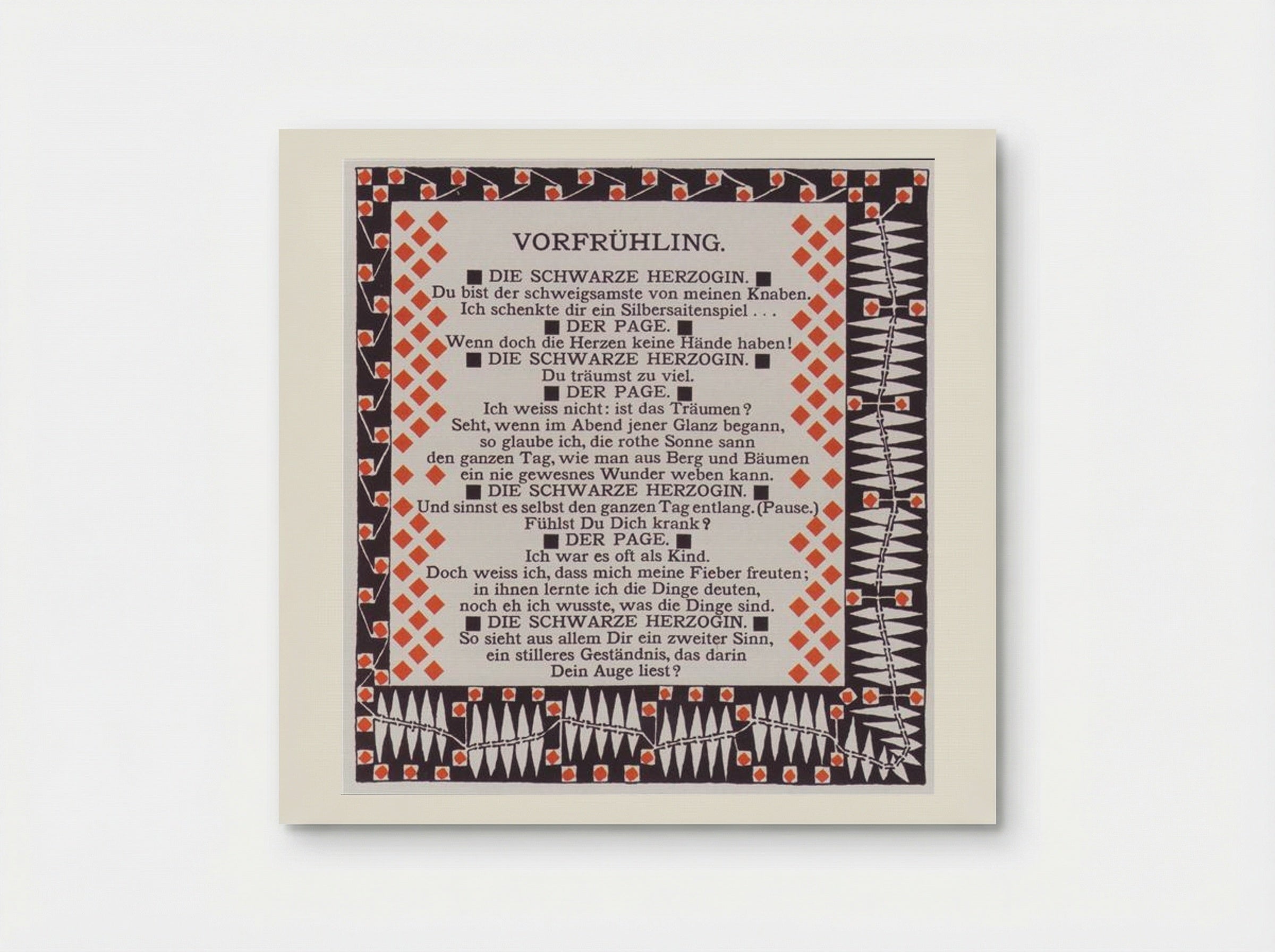 Early Spring. Illustration to a Poem by Rainer Maria Rilke - Koloman Moser - Poster