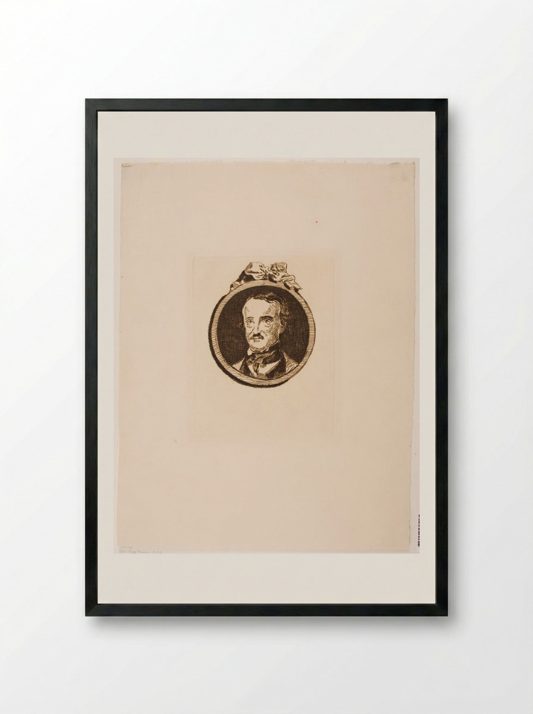 Edgar Allan Poe - Édouard Manet - Framed Print Black