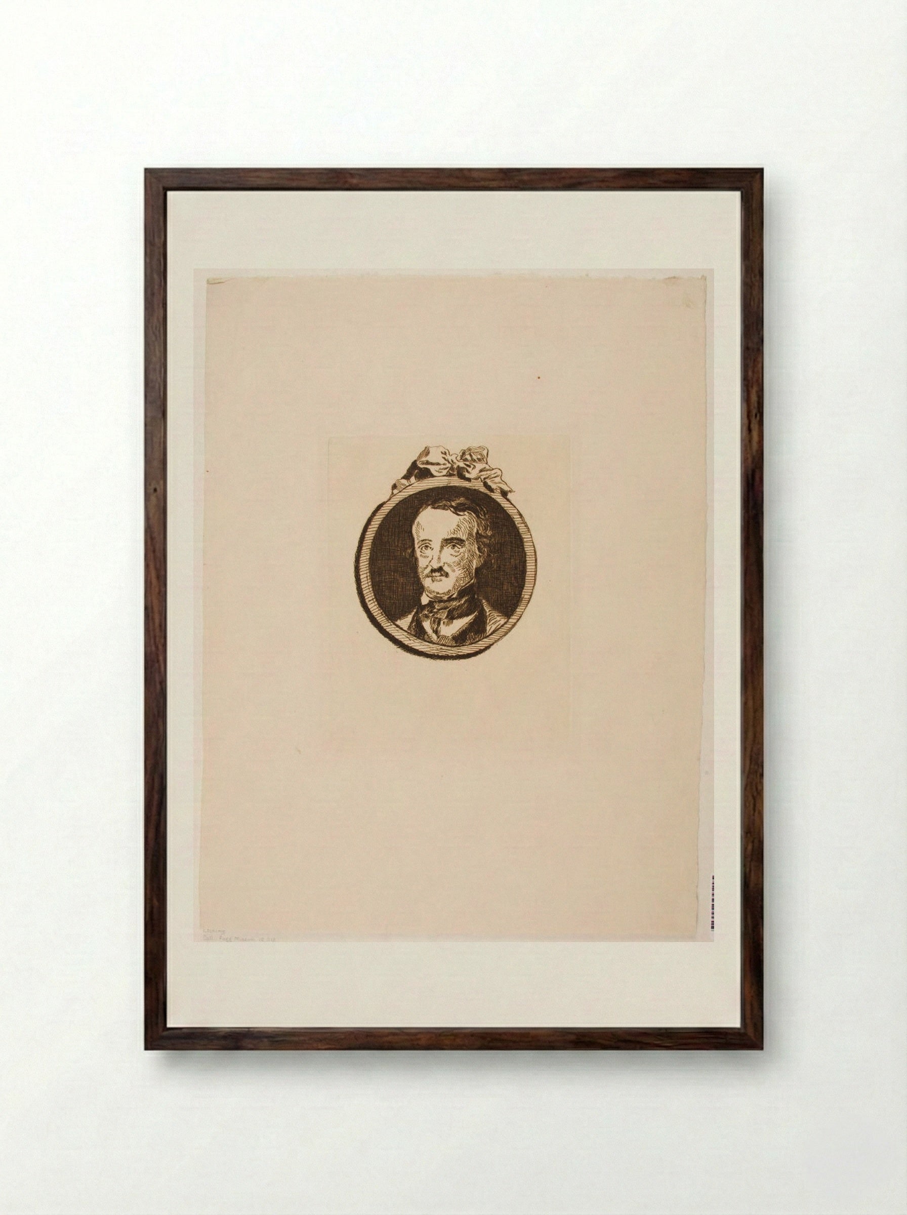 Edgar Allan Poe - Édouard Manet - Framed Print Dark Wood