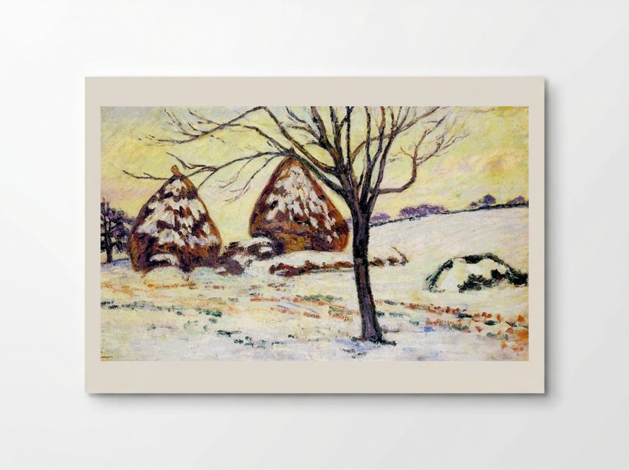 Effets de neige à Palaiseau - Armand Guillaumin - Poster