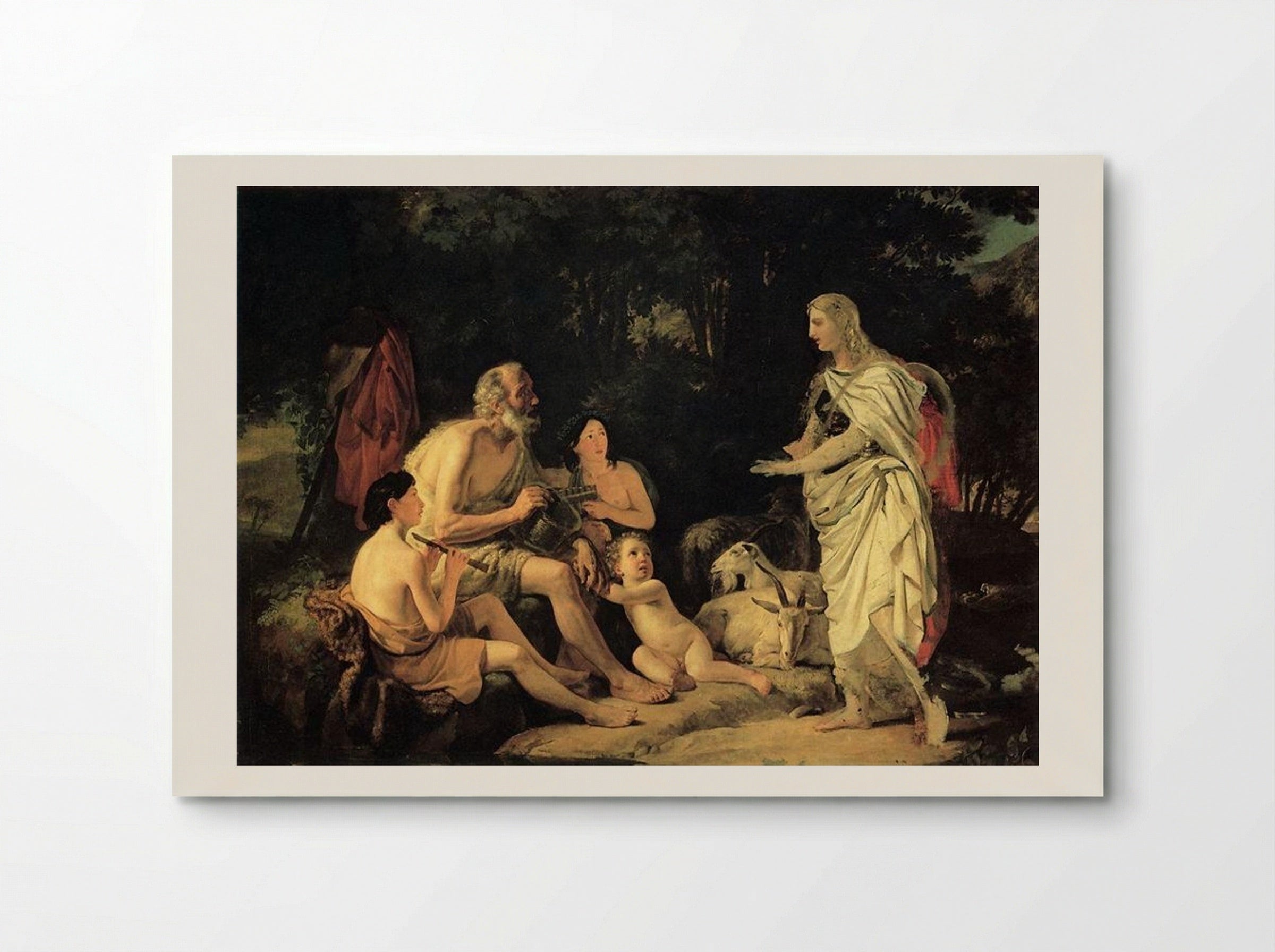 Erminia and the Shepherds - Karl Bryullov - Poster
