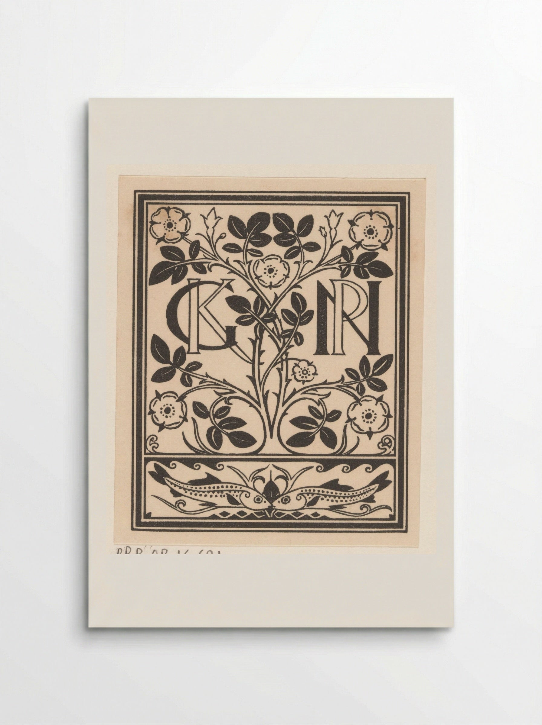 Ex libris voor Klaas Groesbeek en Paul Nijhoff - Gerrit Willem Dijsselhof - Poster