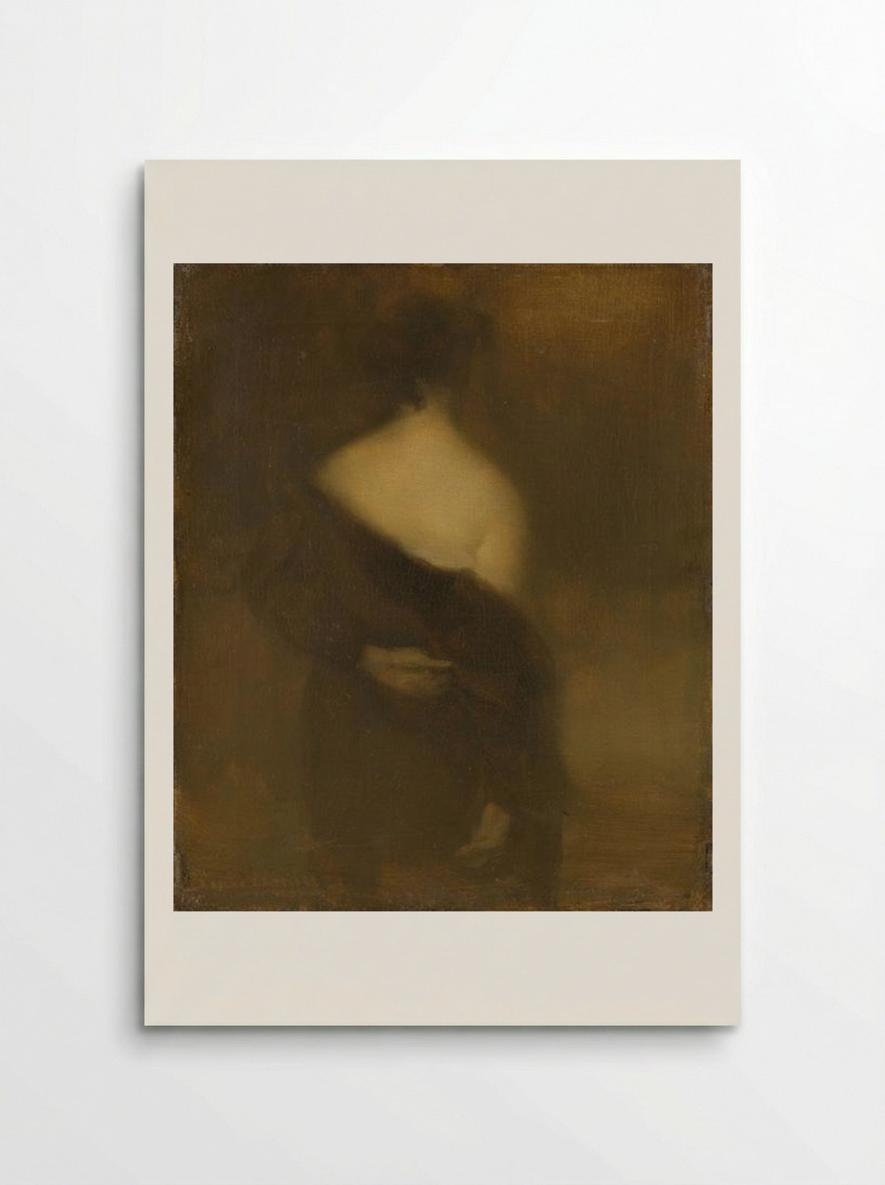 Femme de dos, se déshabillant - Eugène Carrière - Poster