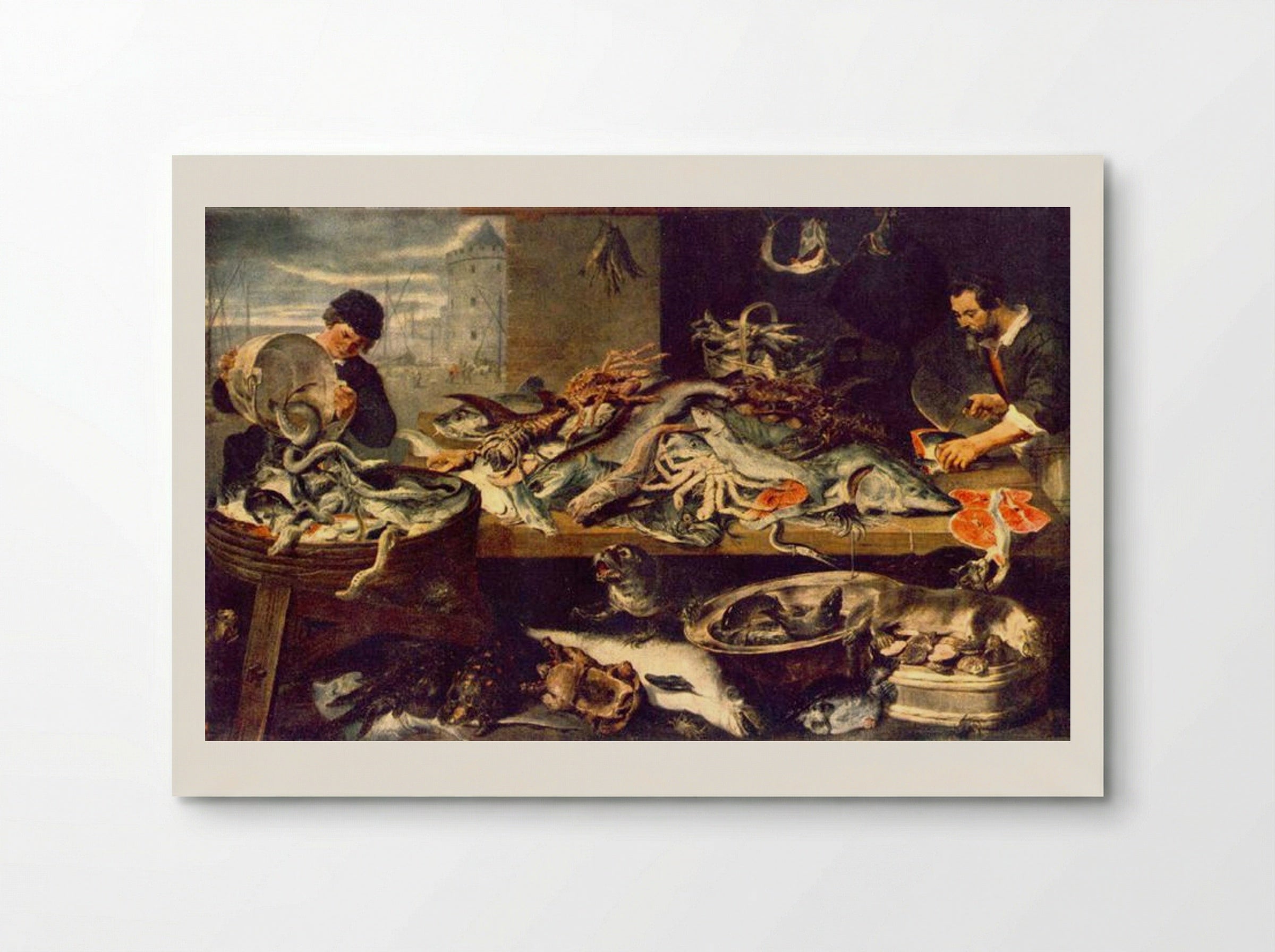 Fish Shop - Frans Snyders - Poster