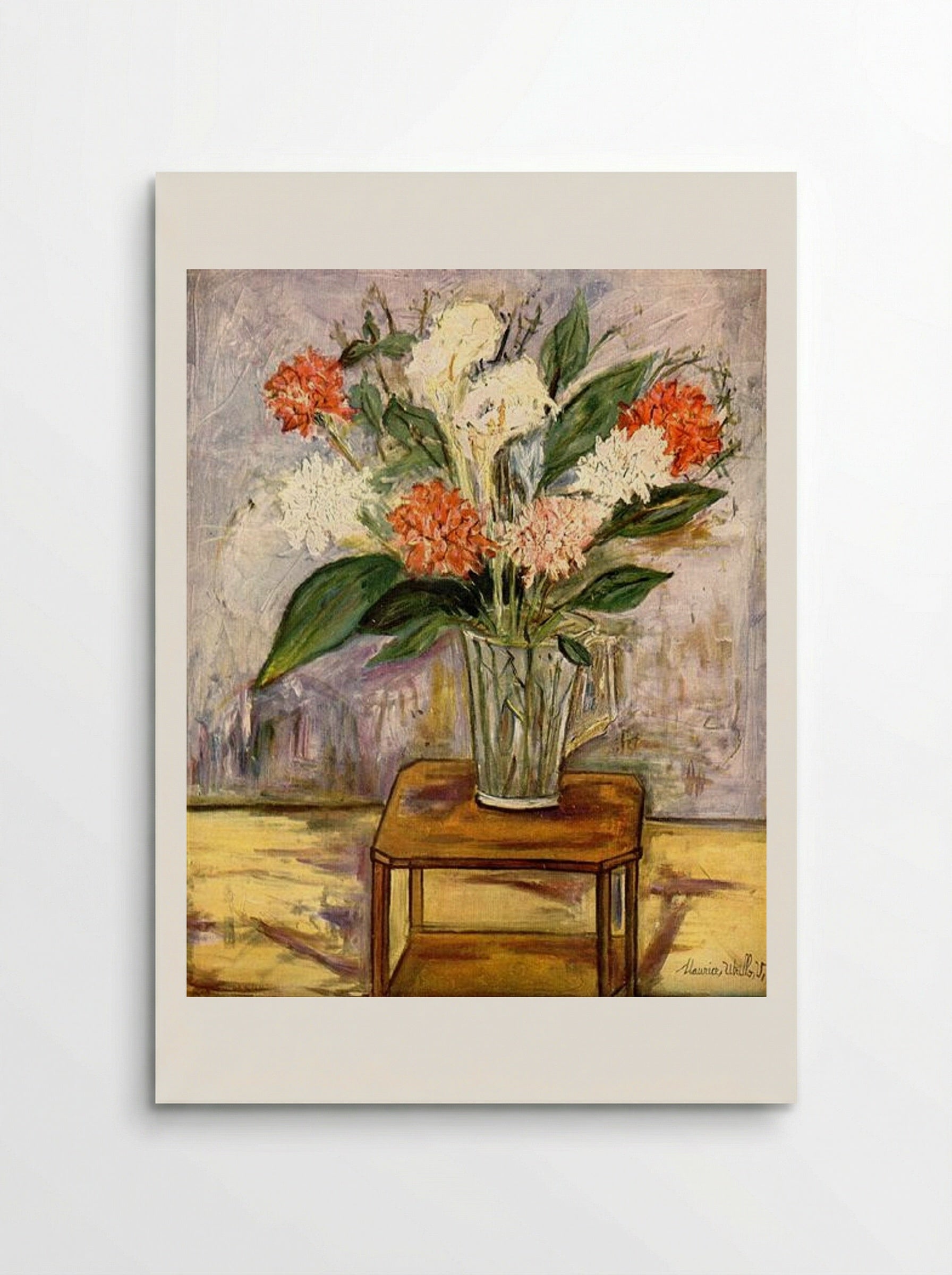 Flowers - Maurice Utrillo - Poster
